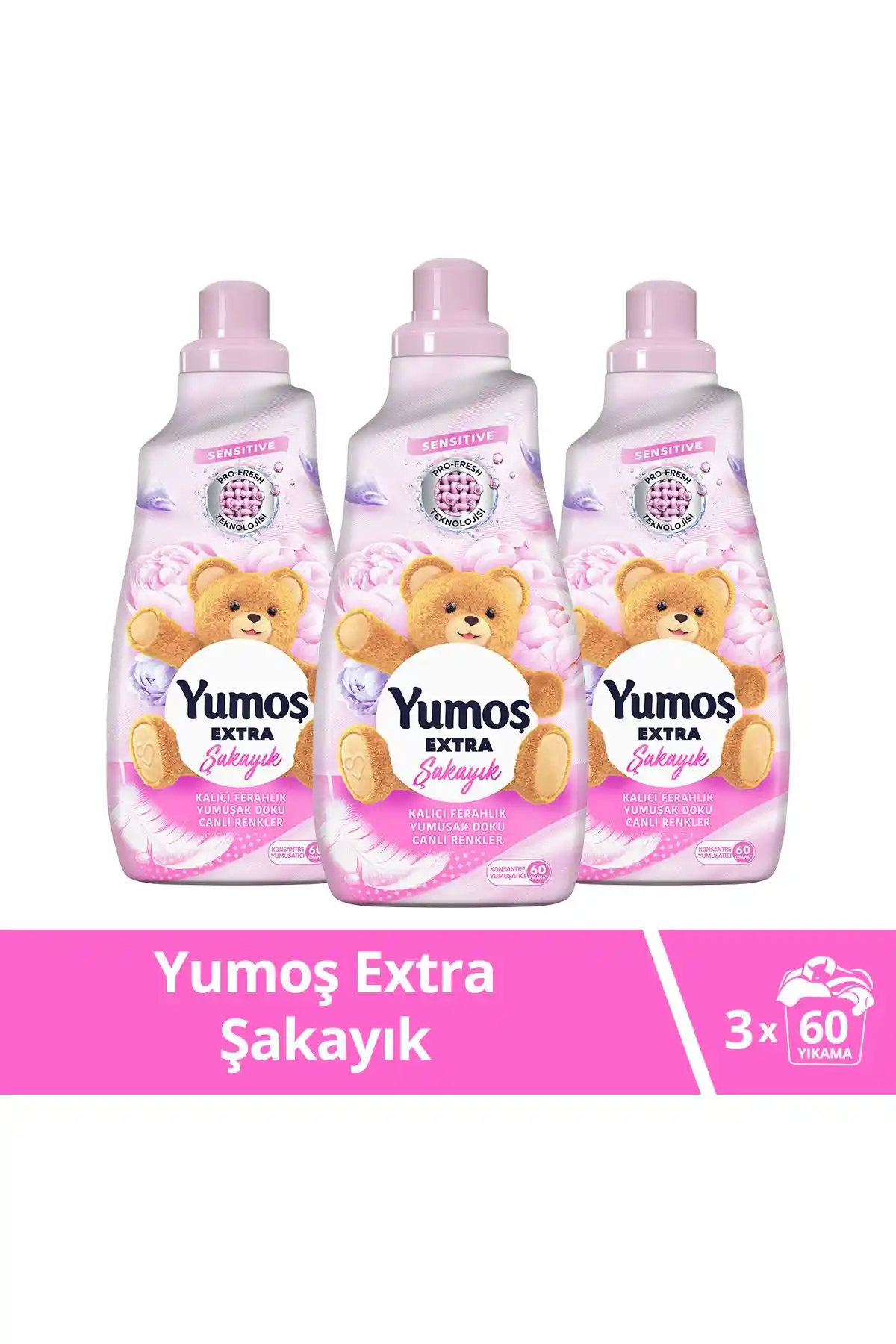 Yumoş Extra Konsantre Çamaşır Yumuşatıcı Şakayık Kokusu ile Yumuşak ve Ferah Giysiler