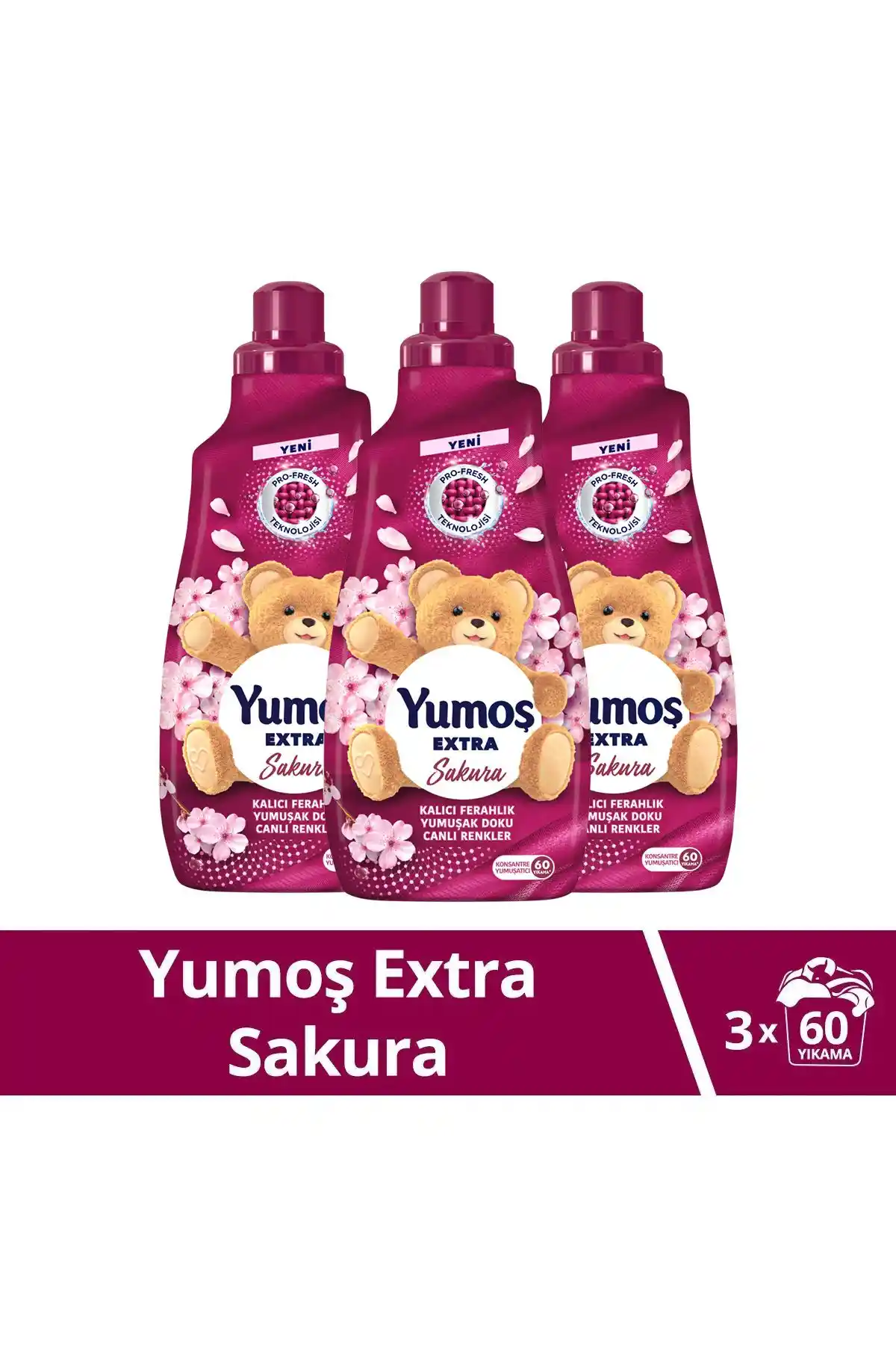 Yumoş Extra Konsantre Sakura Çamaşır Yumuşatıcı: Ferah ve Kalıcı Koku Sağlayan Etkili Çamaşır Yumuşatıcısı