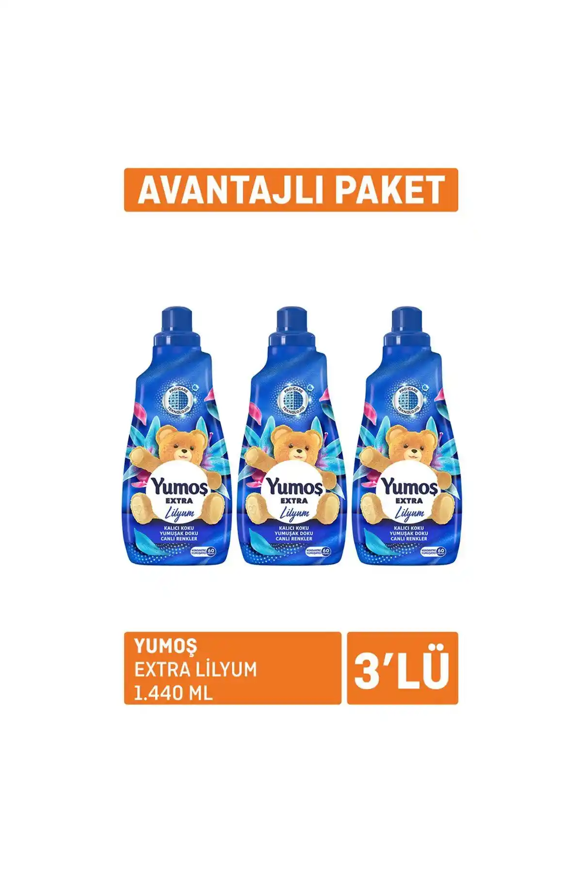 Yumoş Extra Lilyum Çamaşır Yıkamada Kalıcı Koku ve Yumuşaklık Sağlayan Yumuşatıcı