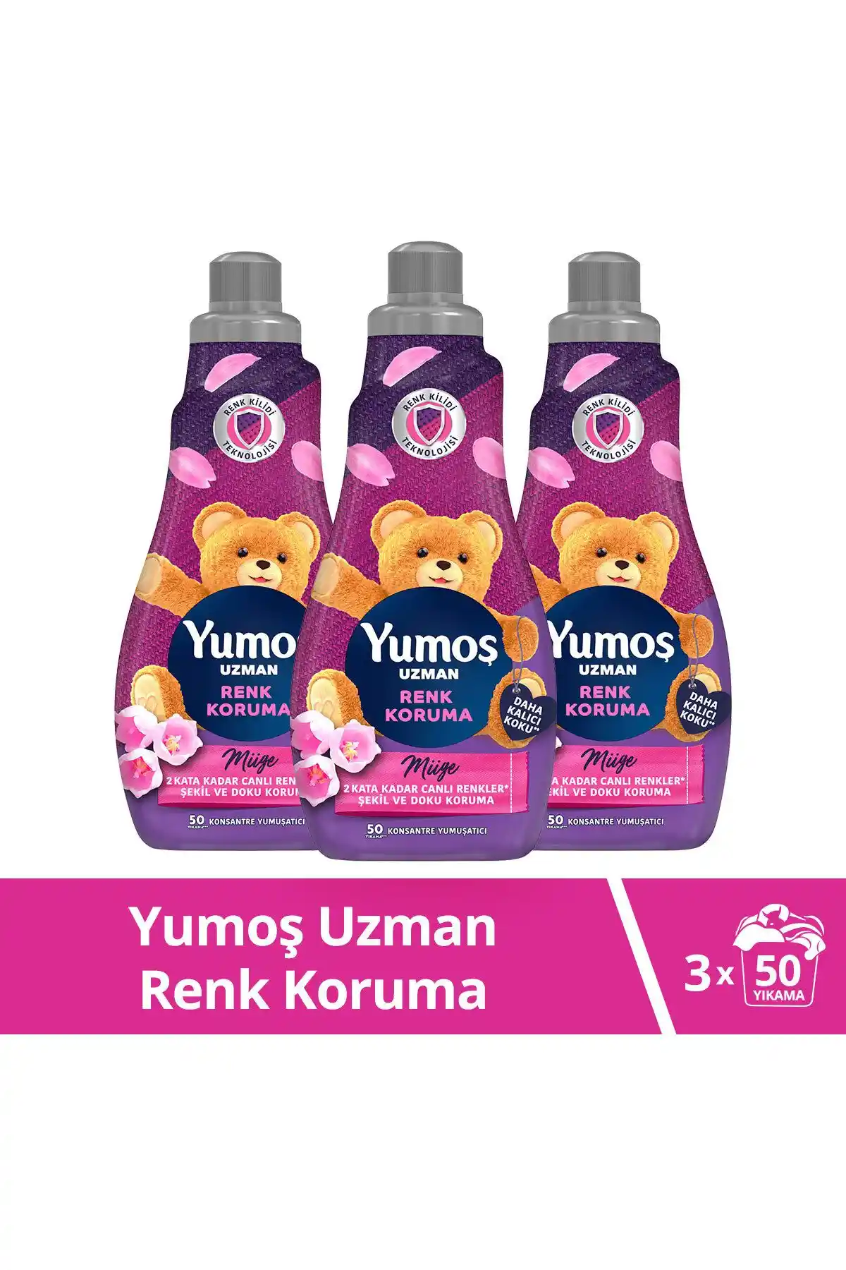 Yumoş Uzman Konsantre Çamaşır Yumuşatıcısı Renk Koruma ve Kalıcı Koku Özellikleri