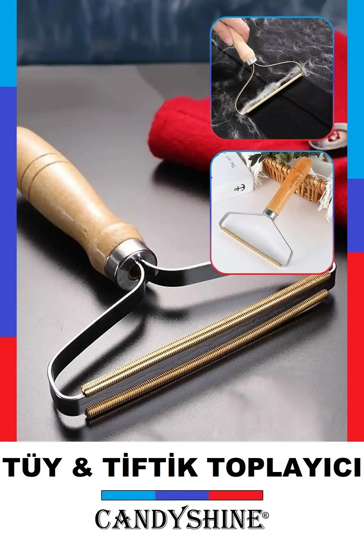 Zeki Karga Tüy Toplama Aleti Evcil Hayvan Tüyleri ve Tiftikleri Pratik Temizleme