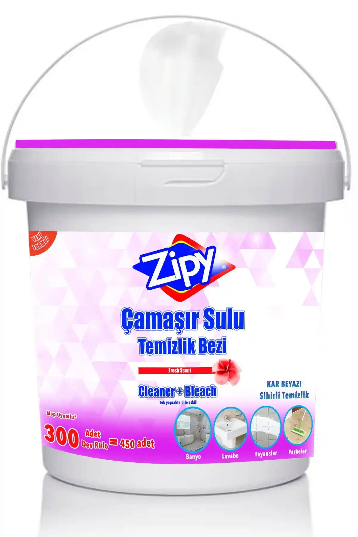Zipy Çamaşır Sulu Islak Kova Mendil: Güçlü Temizlik ve Hijyen İçin Pratik Çözüm