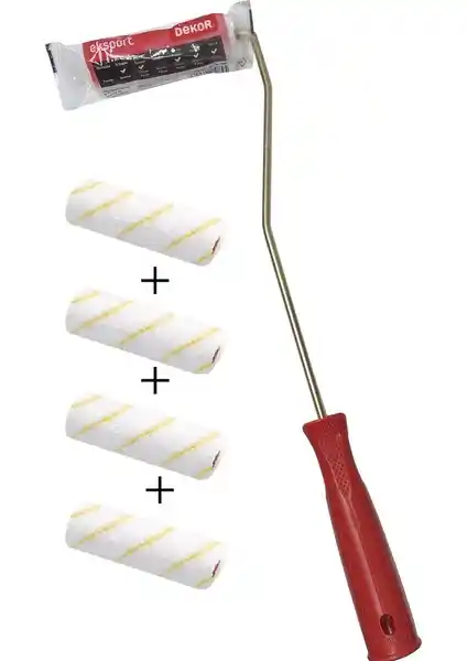 Dekor 1084 Parmak Rulo ve İzmir Fırça Extra Saten Rulo Karşılaştırması