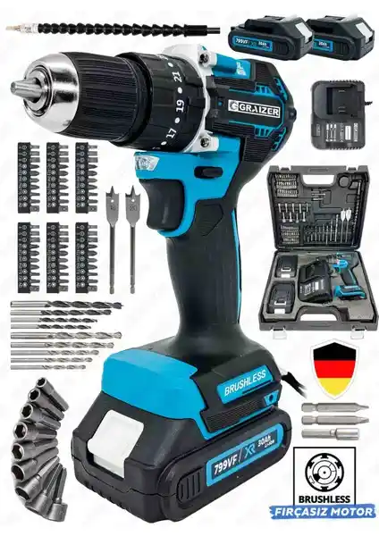 Graizer Alman 799 ve Snaiker 12 V Vidalama Matkapları Karşılaştırması