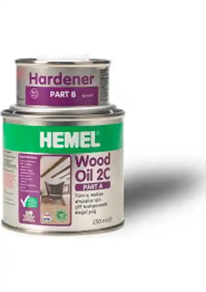 HEMEL Wood Oil 2c ve 2C Set Karşılaştırması İç Mekan Ahşap Koruma Ürünleri