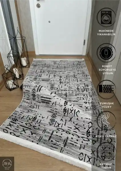 MBA Iskandinav Desen Saçaklı Üç Boyutlu Halı ve West Home Kaymaz Taban Halı Karşılaştırması