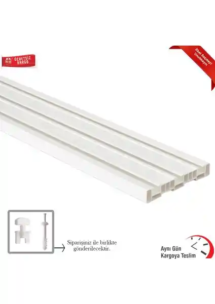 Okçu Kardeşler PVC Perde Rayı ve İzen Rustik Alüminyum Korniş Karşılaştırması