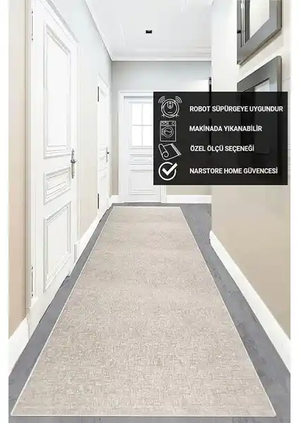 Yolluk Halı Karşılaştırması: NarStore Bej ve Valery Home Desenli Modeller