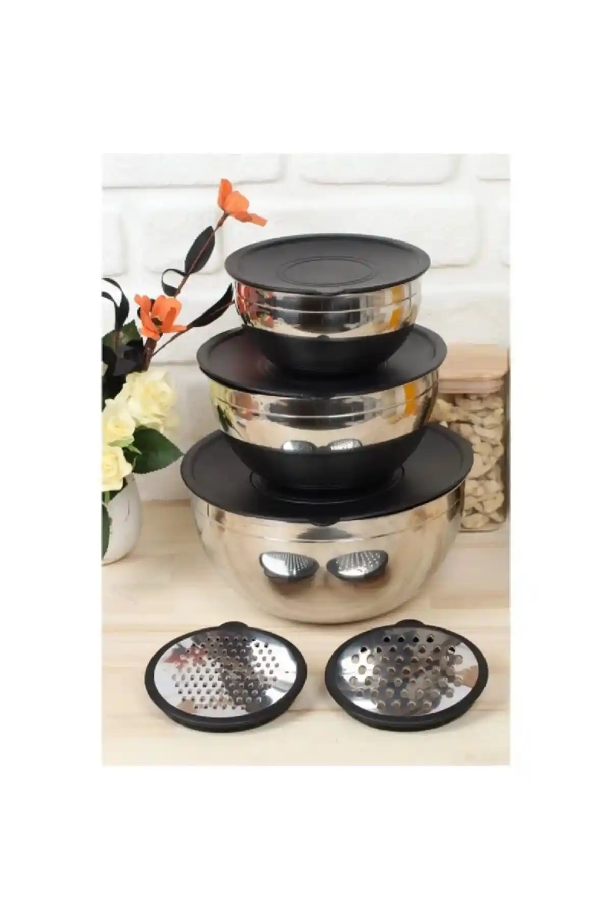 AROW Pratico 9 Parça Paslanmaz Çelik Saklama ve Karıştırma Kabı Seti İnceleme