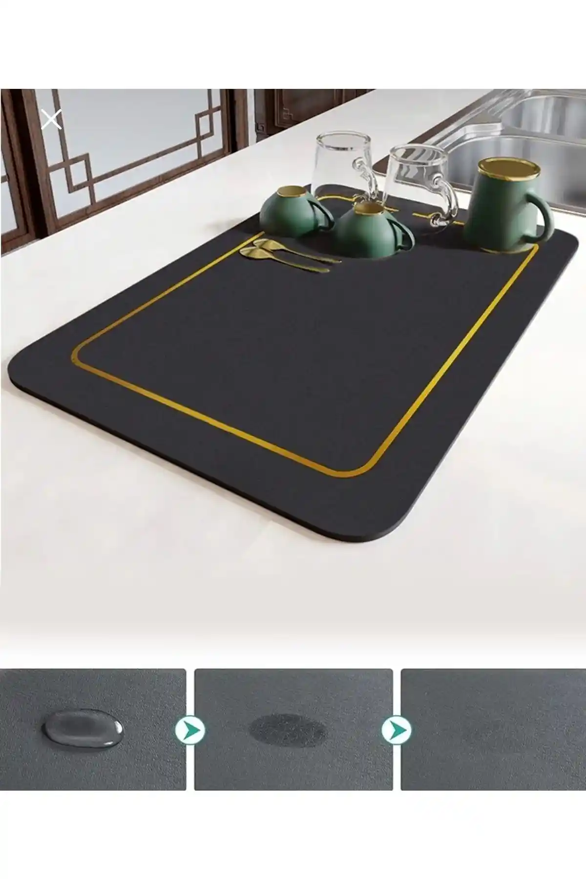 ARVALE Karışık Renk Sihirli Su Emici Bulaşık Yıkama Matı İnceleme ve Kullanıcı Yorumları