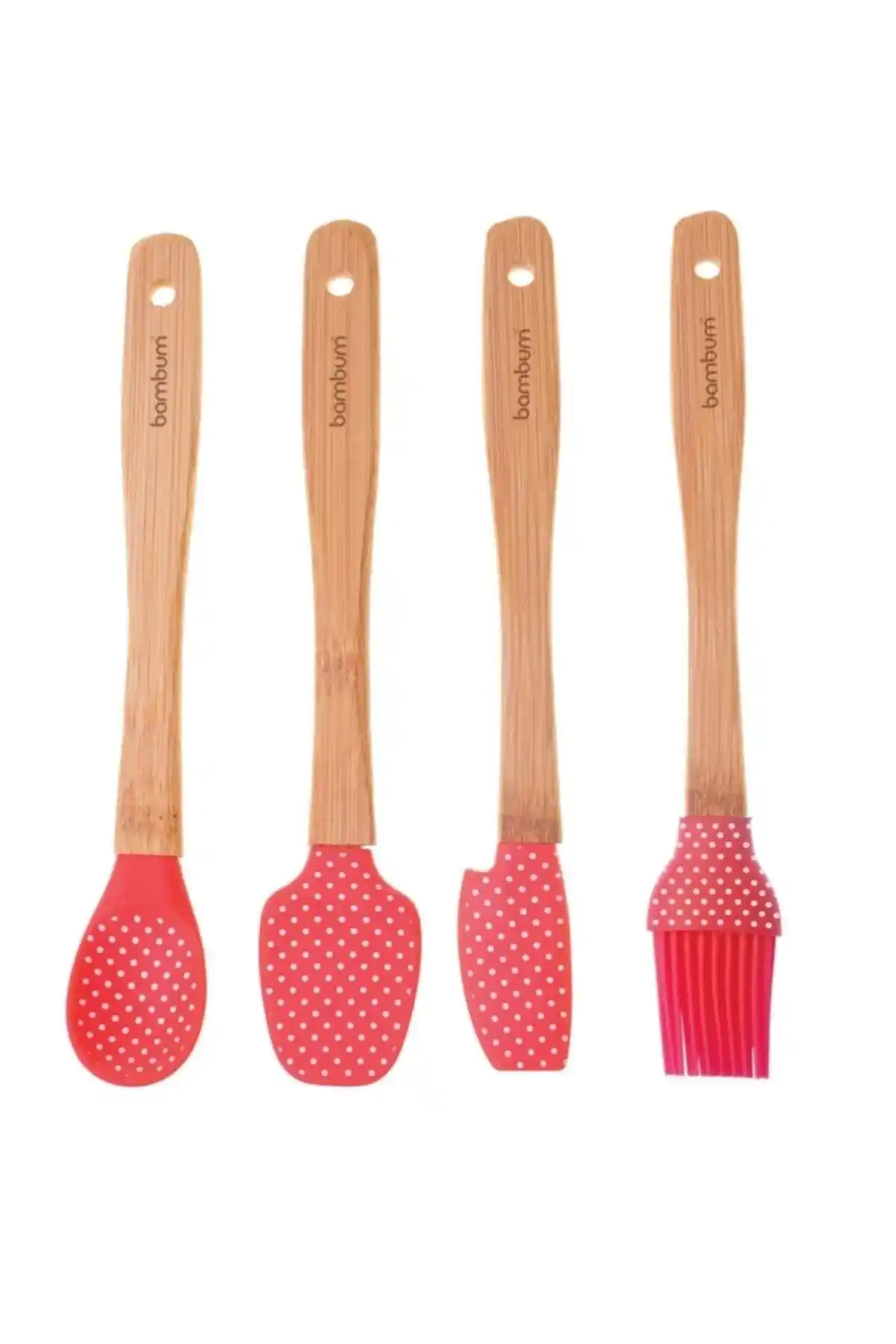 Bambum Bolly 4'lü Spatula Seti: Renkli ve Dayanıklı Mutfak Gereçleri