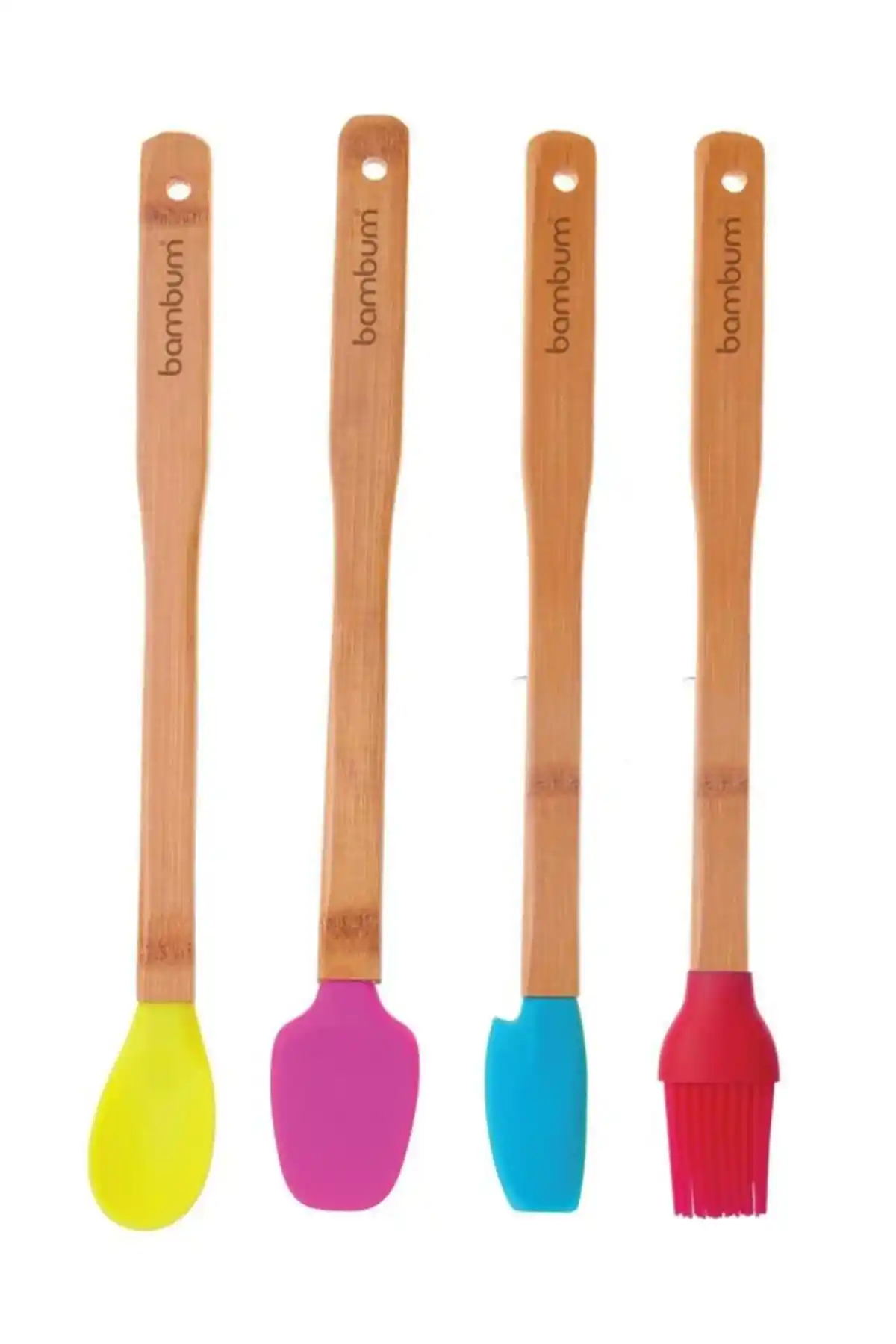 Bambum Zolly 4'lü Silikon Spatula Seti: Dayanıklı ve Pratik Mutfak Gereçleri