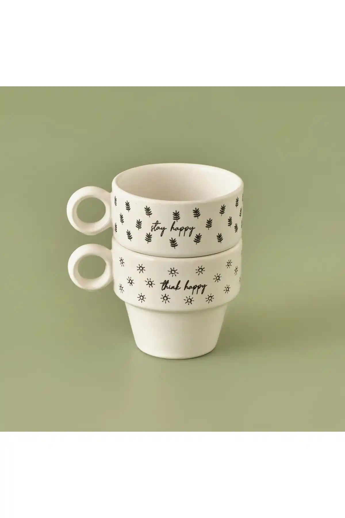 Bella Maison Simple Seramik Espresso Fincan Seti Modern Tasarım ve Dayanıklılık