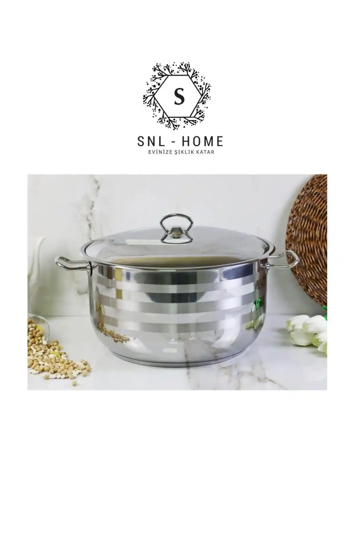 Berlin Paslanmaz Çelik Büyük Derin 32 Cm Tencere Yüksek Kalite ve Dayanıklılık