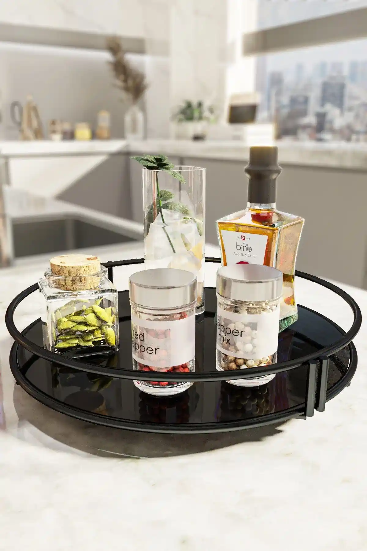 Bino Servis Sunum Tepsisi: Şık ve Dayanıklı Paslanmaz Çelik Mutfak Aksesuarı