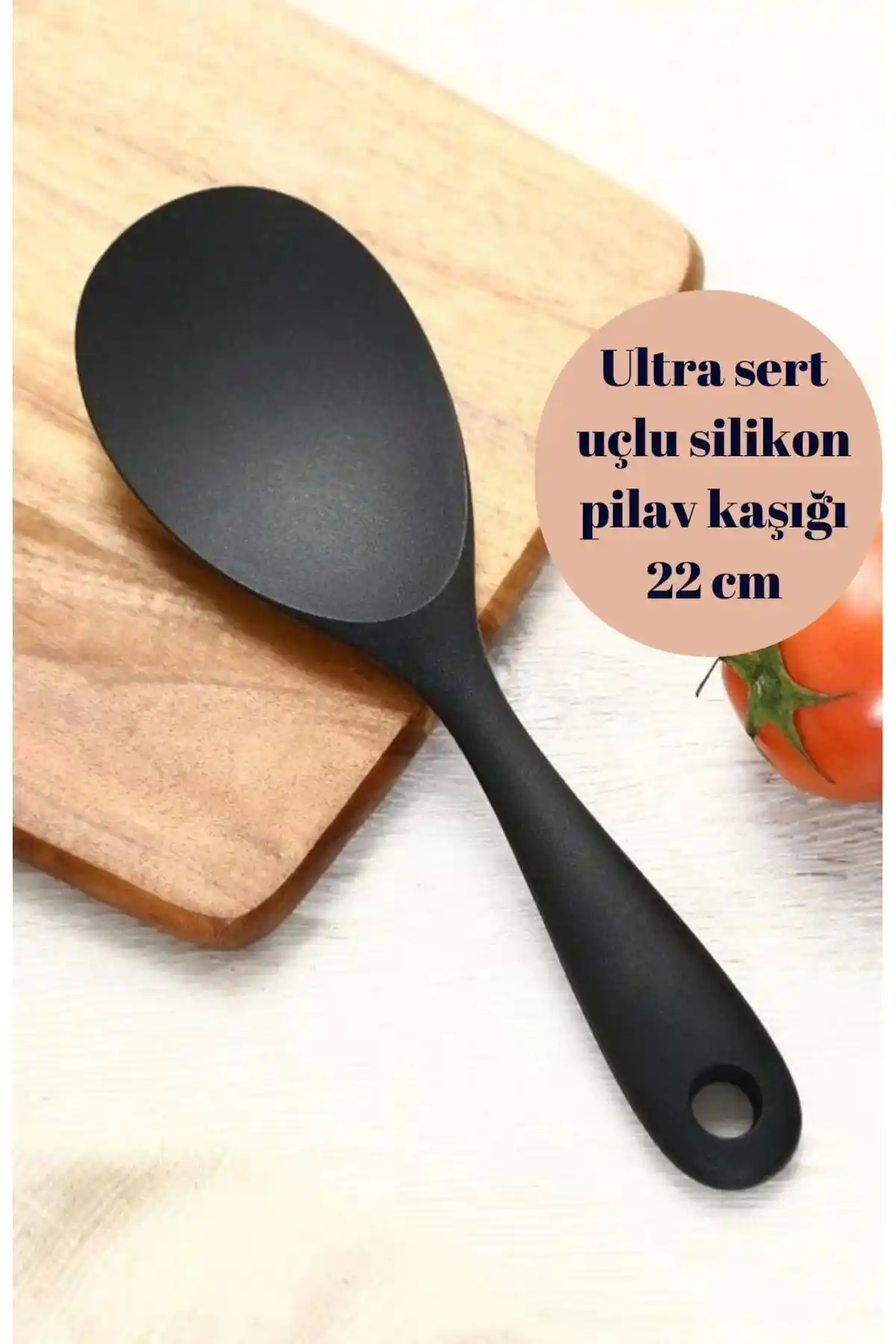 BRE HOME 22 cm Ultra Sert Uçlu Silikon Pilav Kaşığı Dayanıklı ve Kullanışlı Mutfak Gereci