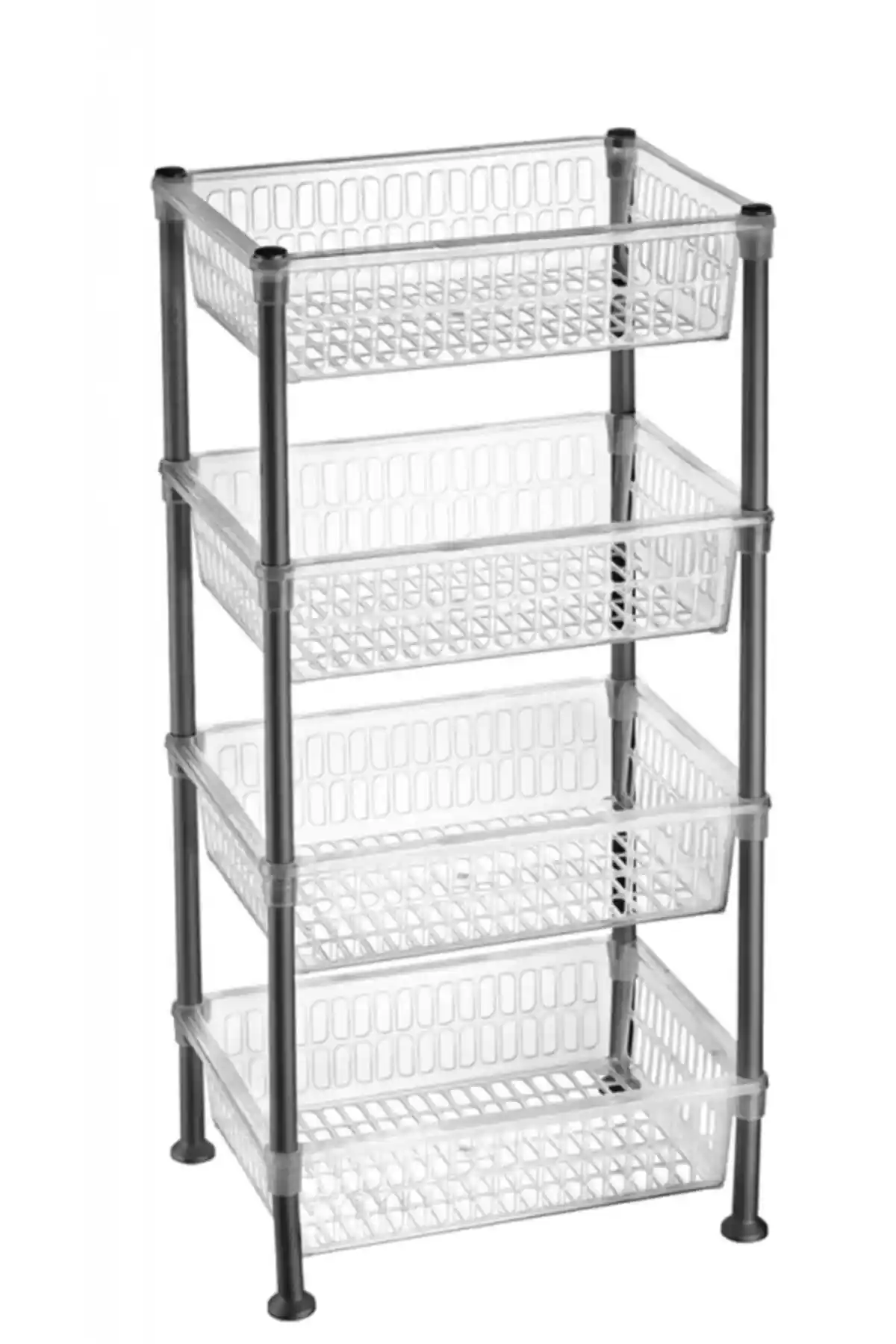 Burreş Şeffaf Dikdörtgen Sebzelik: Dayanıklı ve Pratik Mutfak Depolama Çözümü