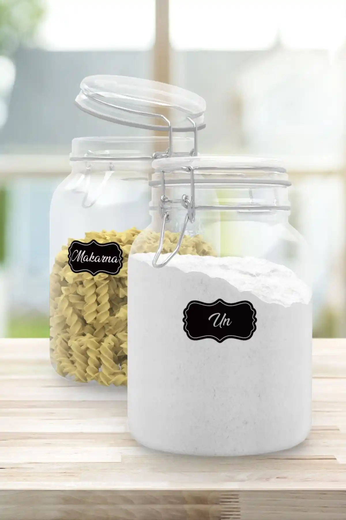 Colortouch Siyah 120 Adet Baharat ve Kavanoz Etiketi Seti Mutfak Düzeni İçin Profesyonel Çözüm