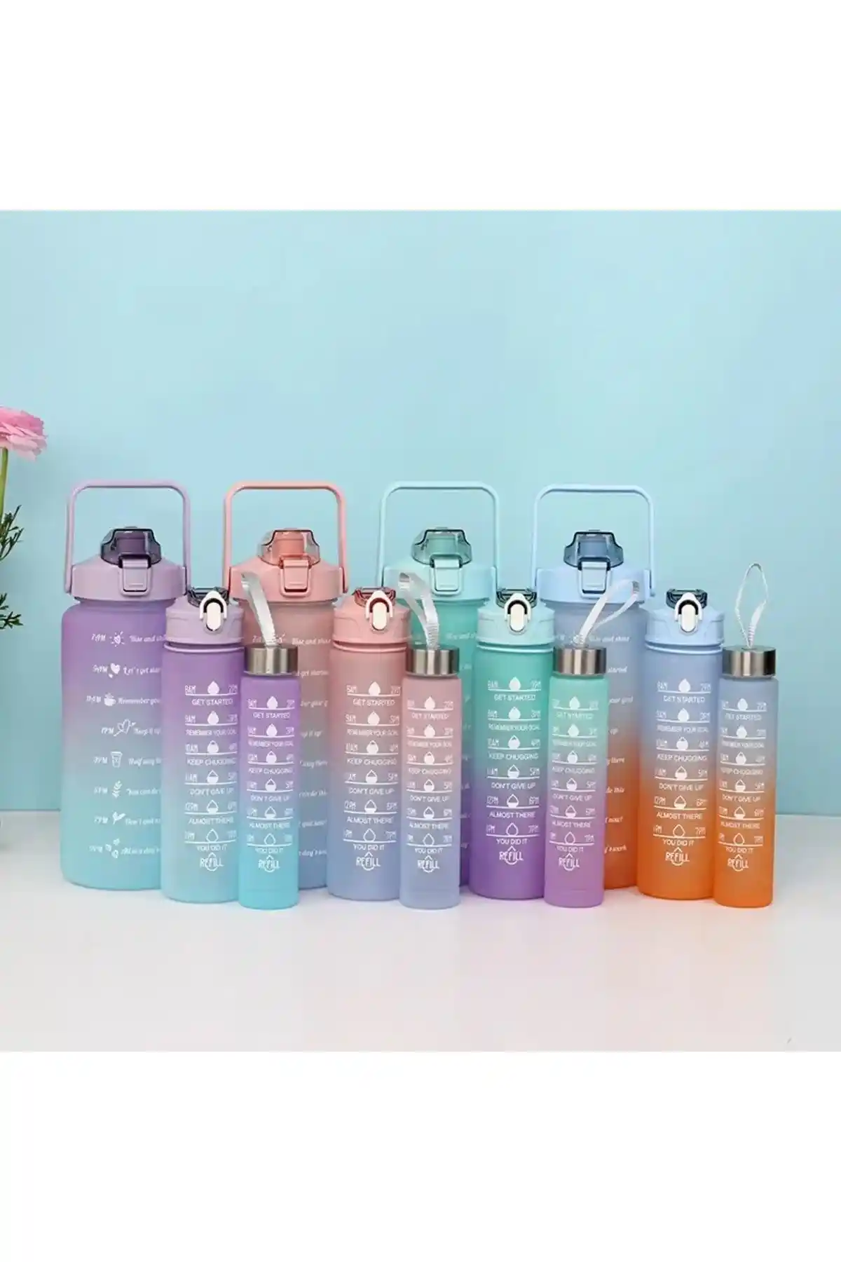 DMR Motivasyon 3'lü Set ve Genel Markalar Motivasyonel Su Matarası Karşılaştırması