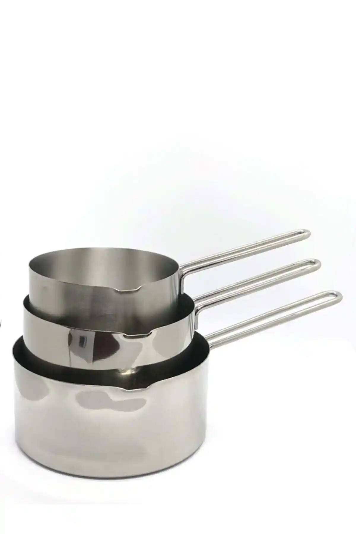Doğuş Mutfak 3’lü Paslanmaz Çelik Kaçerola Sütlük ve Sosluk Seti Günlük ve Özel Kullanım İçin