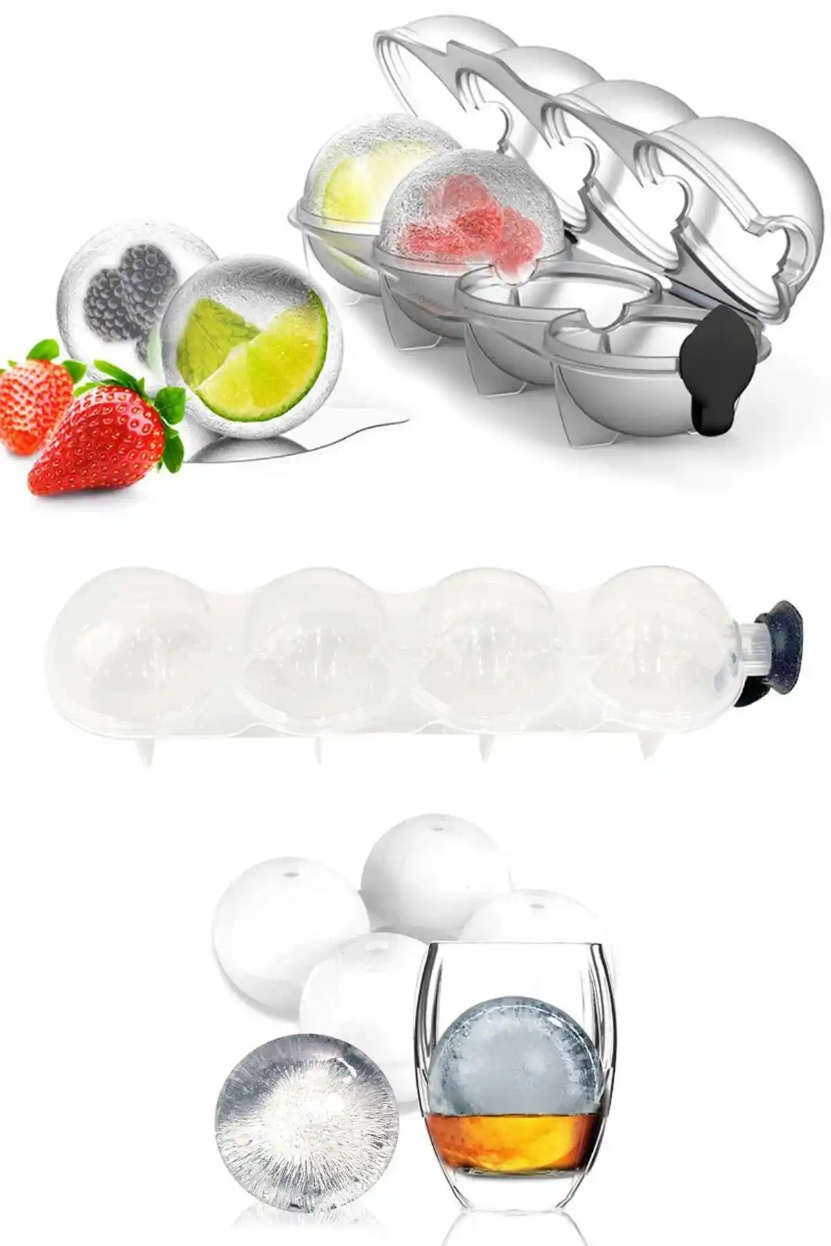 EARABUL 4'lü Küre Buz Topu Kalıbı ile İçecekleri Şık ve Serin Tutmanın Yolu