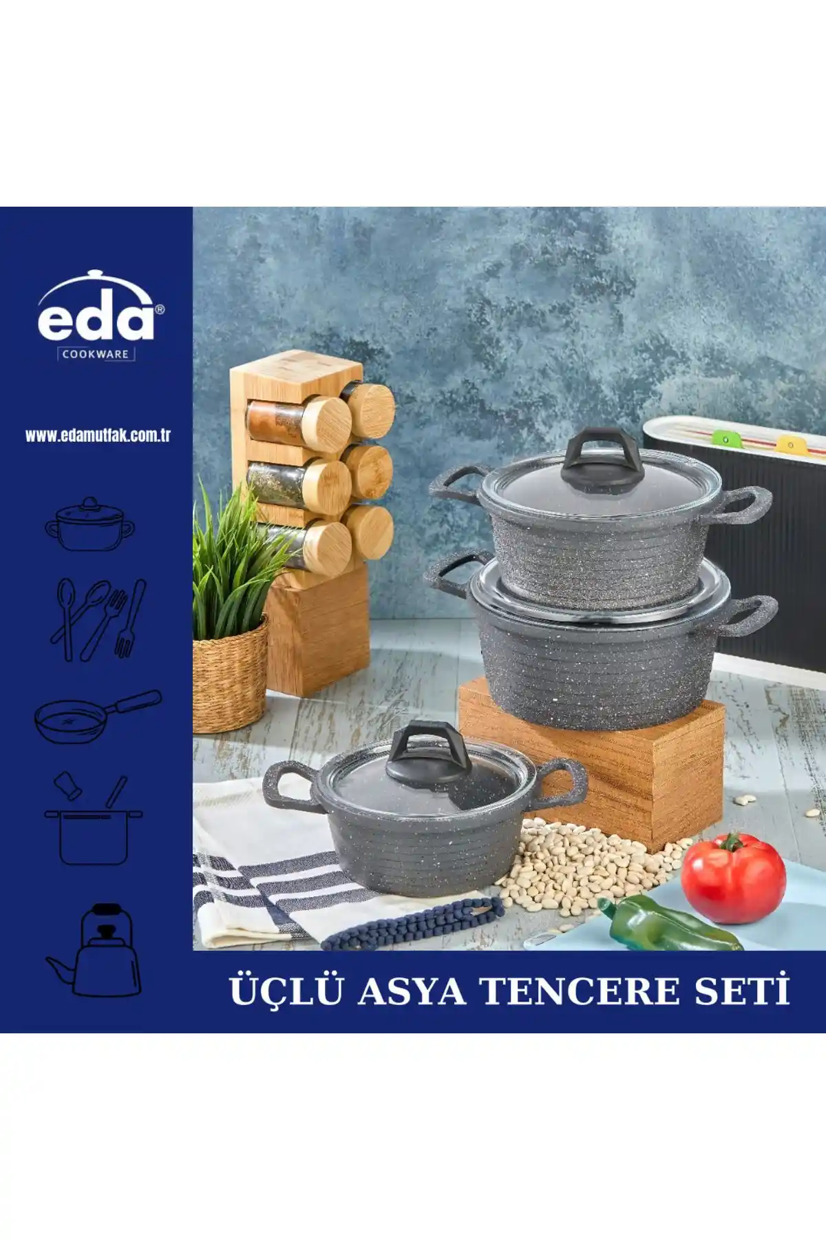 Eda Asya Derin Döküm Tencere Seti ile Esta Granit Tencere Takımı Karşılaştırması