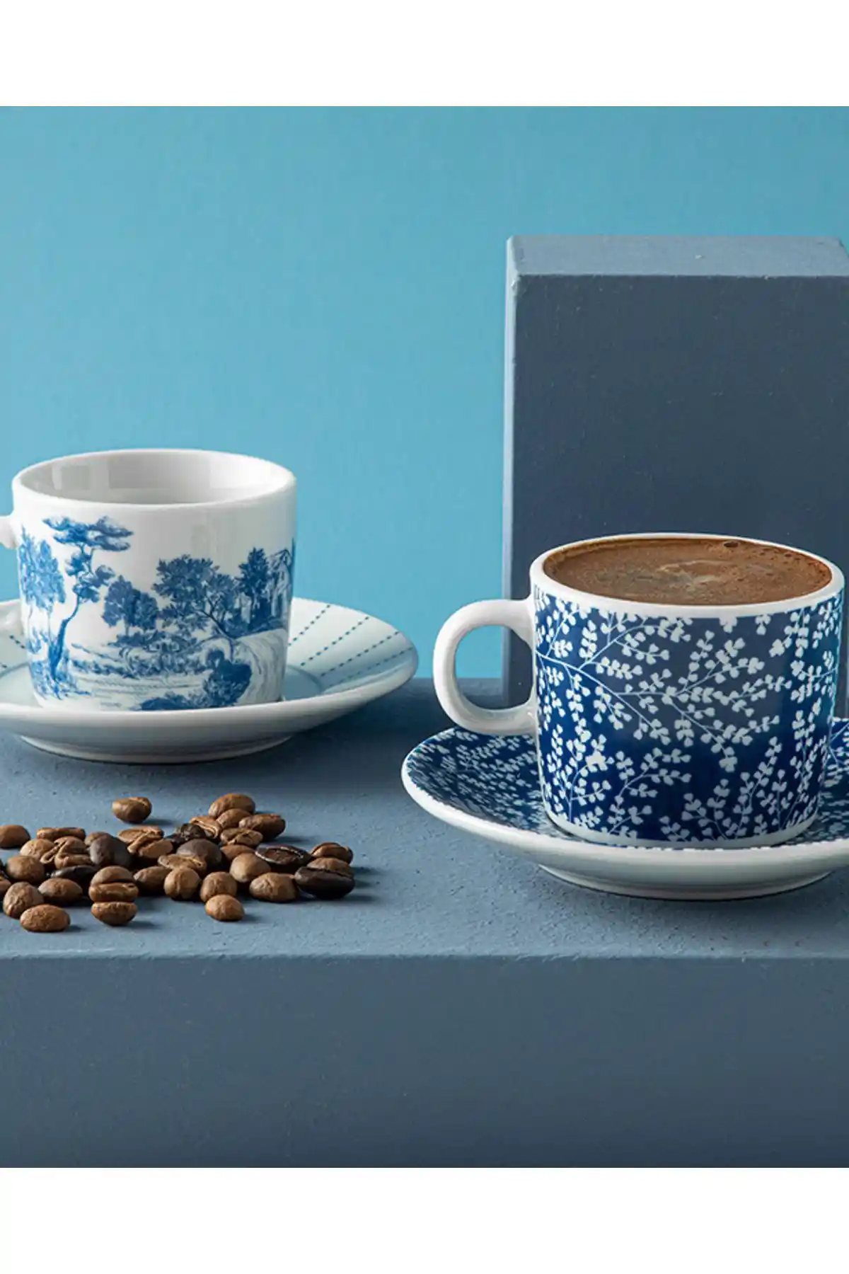 English Home Zebra Porselen Kahve Fincan Takımı 2'li Modern ve Şık Tasarım