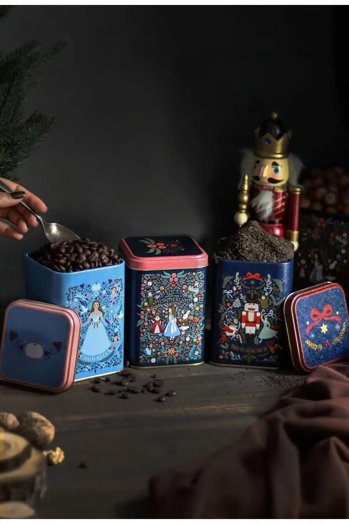 Evle Erb25u8 Kare Metal Saklama Kabı Seti Modern ve Dayanıklı Mutfak Gereçleri