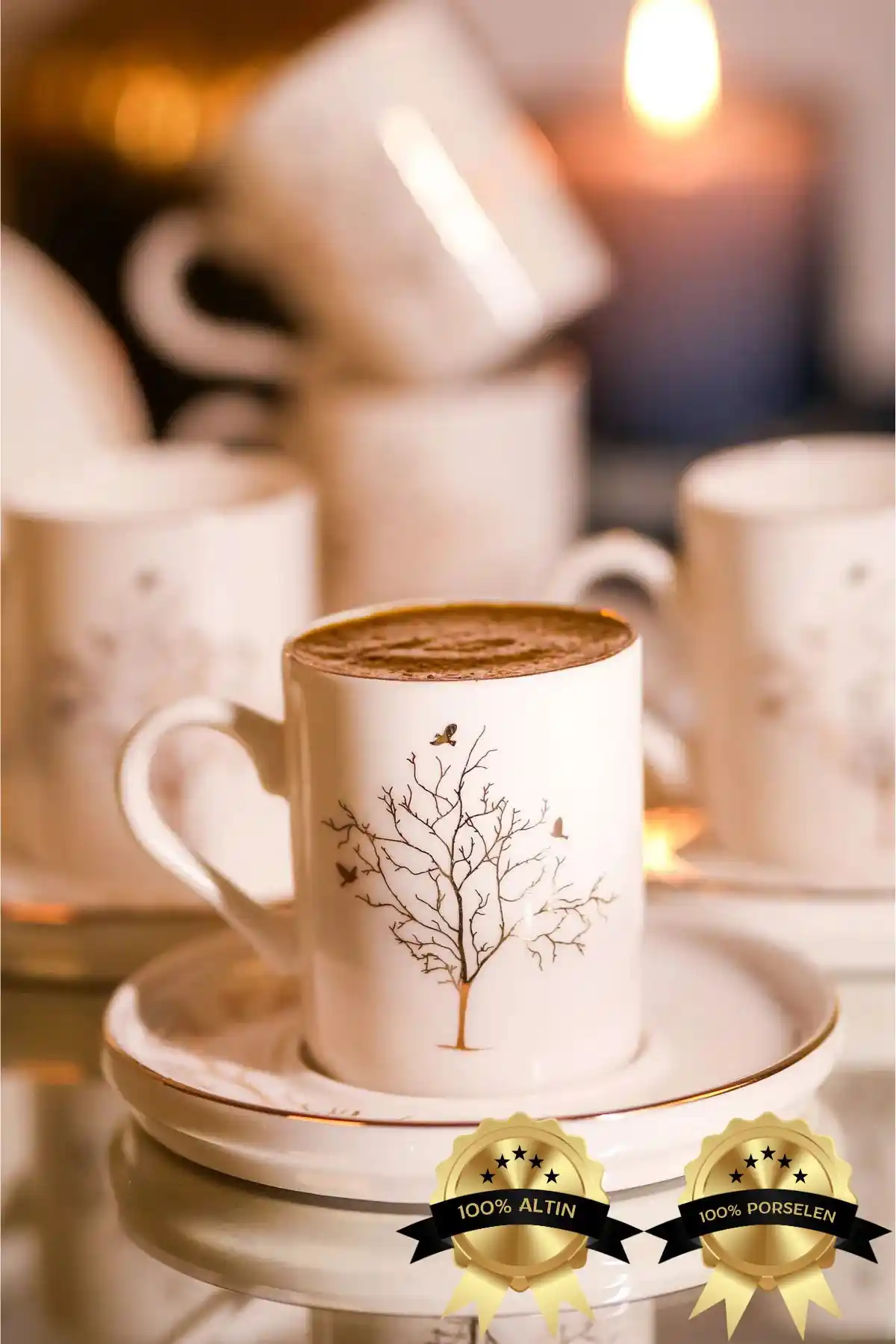 Farika ve Heda Porselen Hayat Ağacı Serisi Karşılaştırması: Modern ve Zarif Kahve Takımları