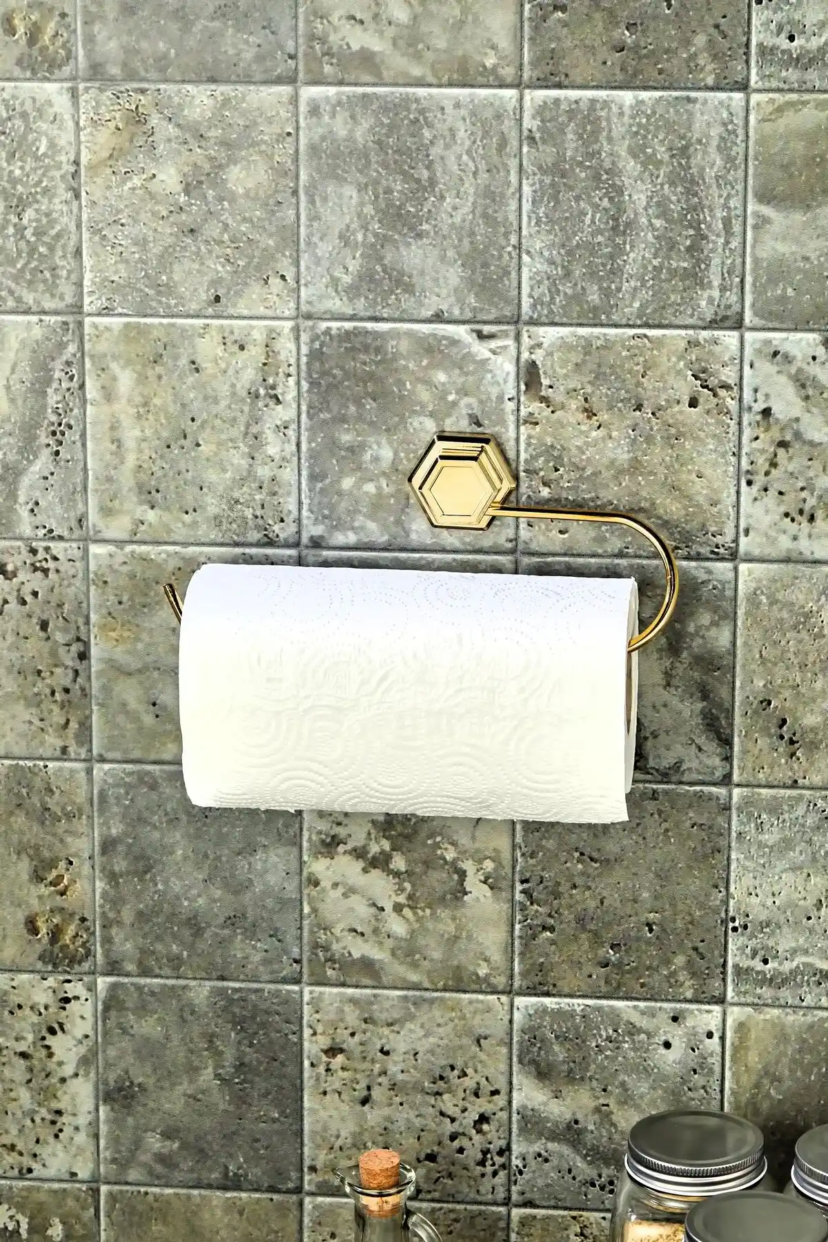 FBZhome Paslanmaz Çelik Yapışkanlı Peçetelik ve Havluluk Modern Tasarım