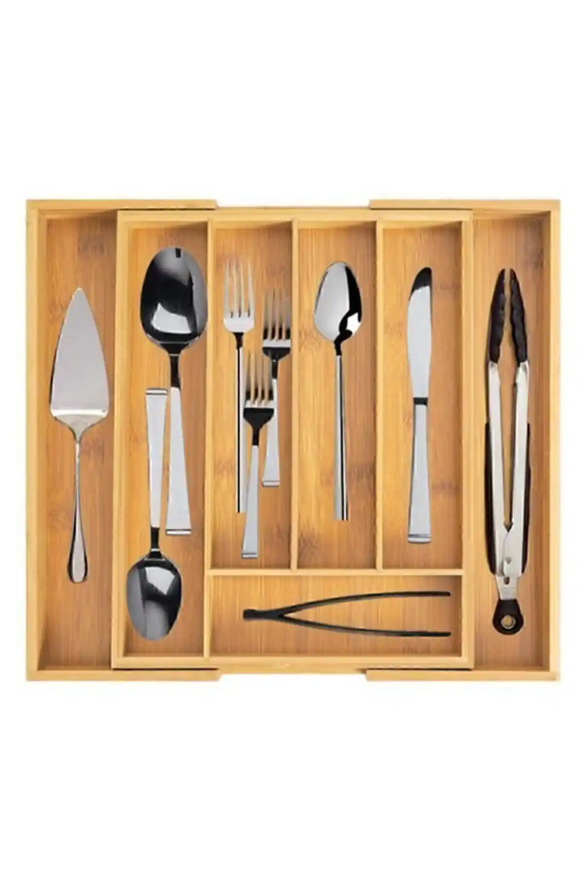 Genel Markalar Bambu Çekmece İçi Kaşıklık ile Mutfak Düzeninizi Şık ve Fonksiyonel Hale Getirin