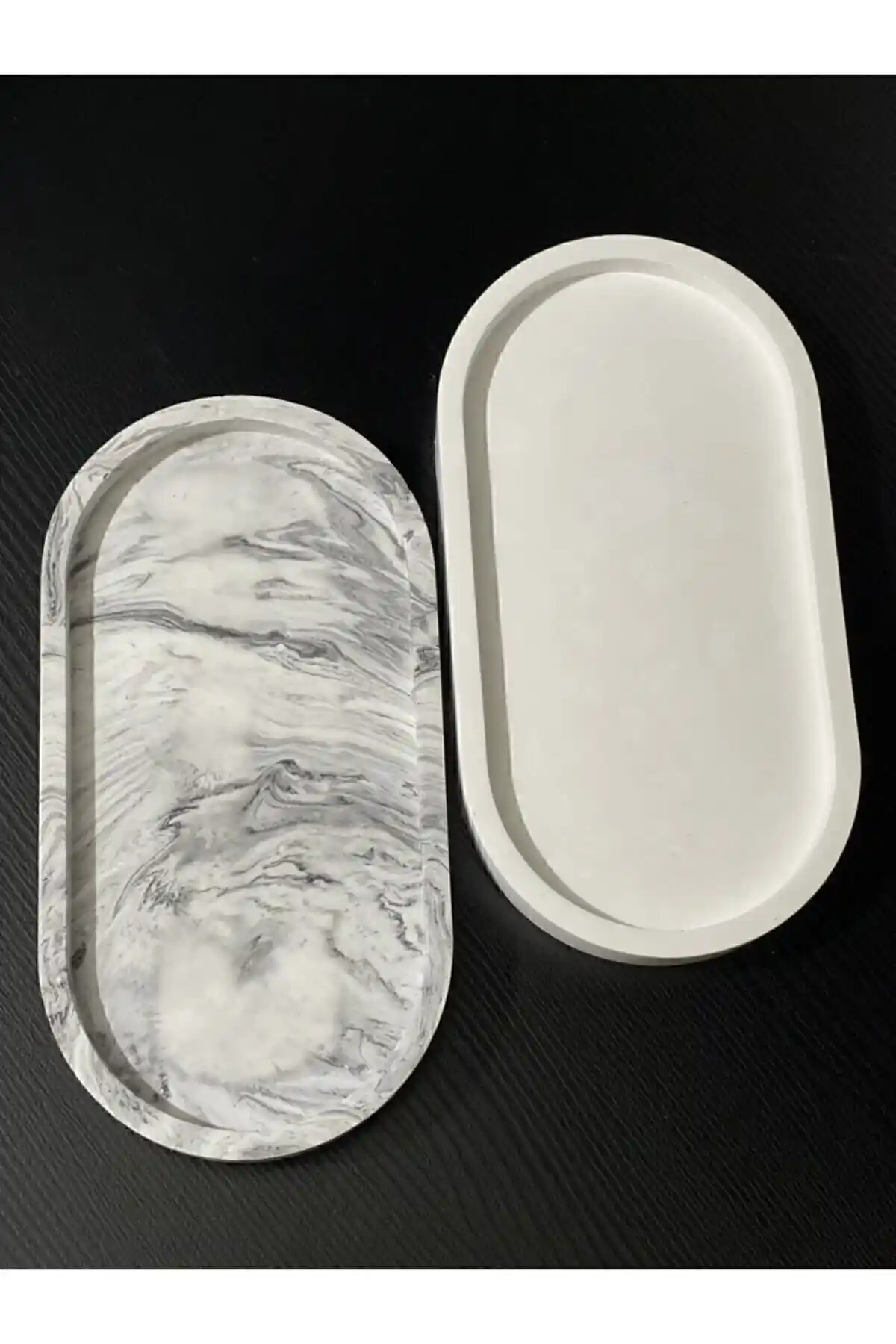Genel Markalar Dekoratif Oval Sunumluk ve Beton Biblo Tabakları Karşılaştırması