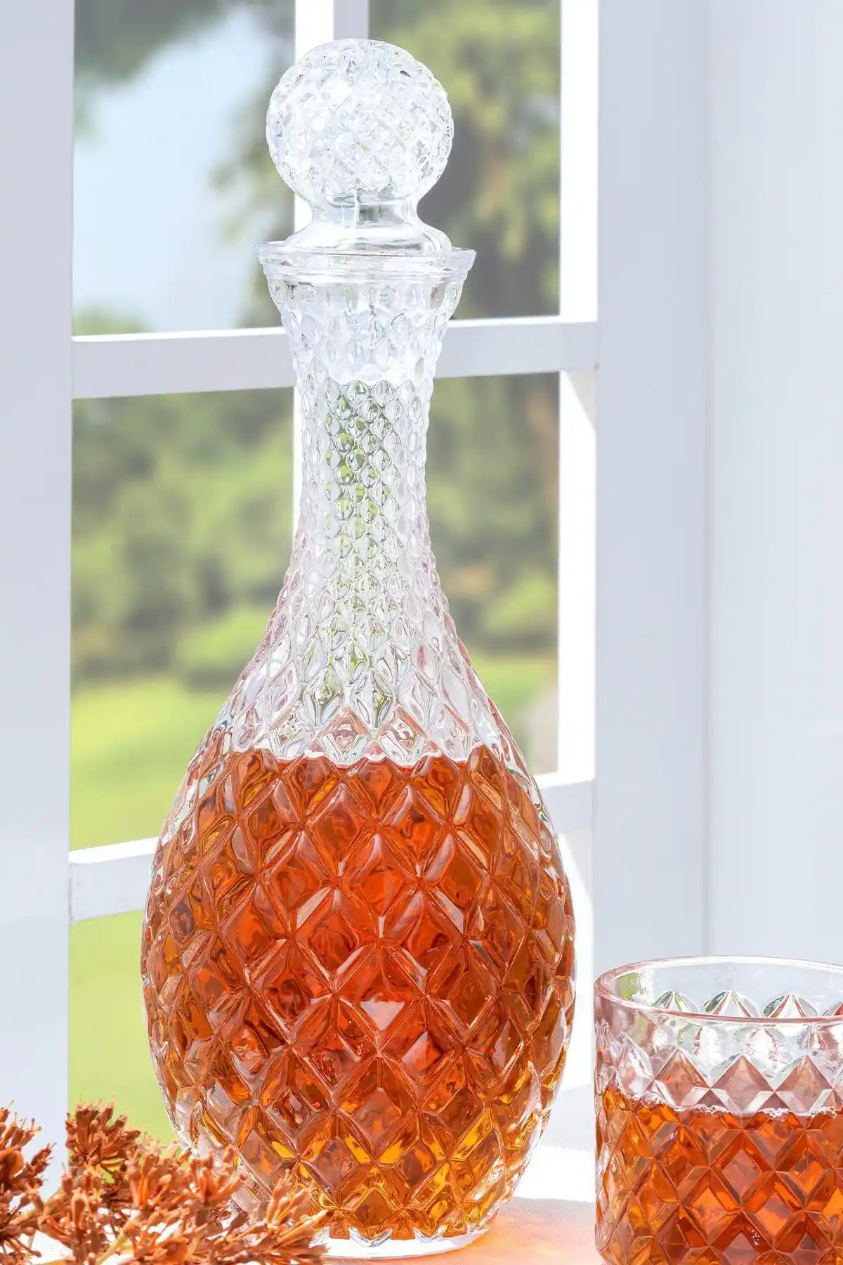 Glamis Selen Concept Isis Model El Yapımı Cam Kapaklı Sürahi - Şık ve Dayanıklı Tasarım