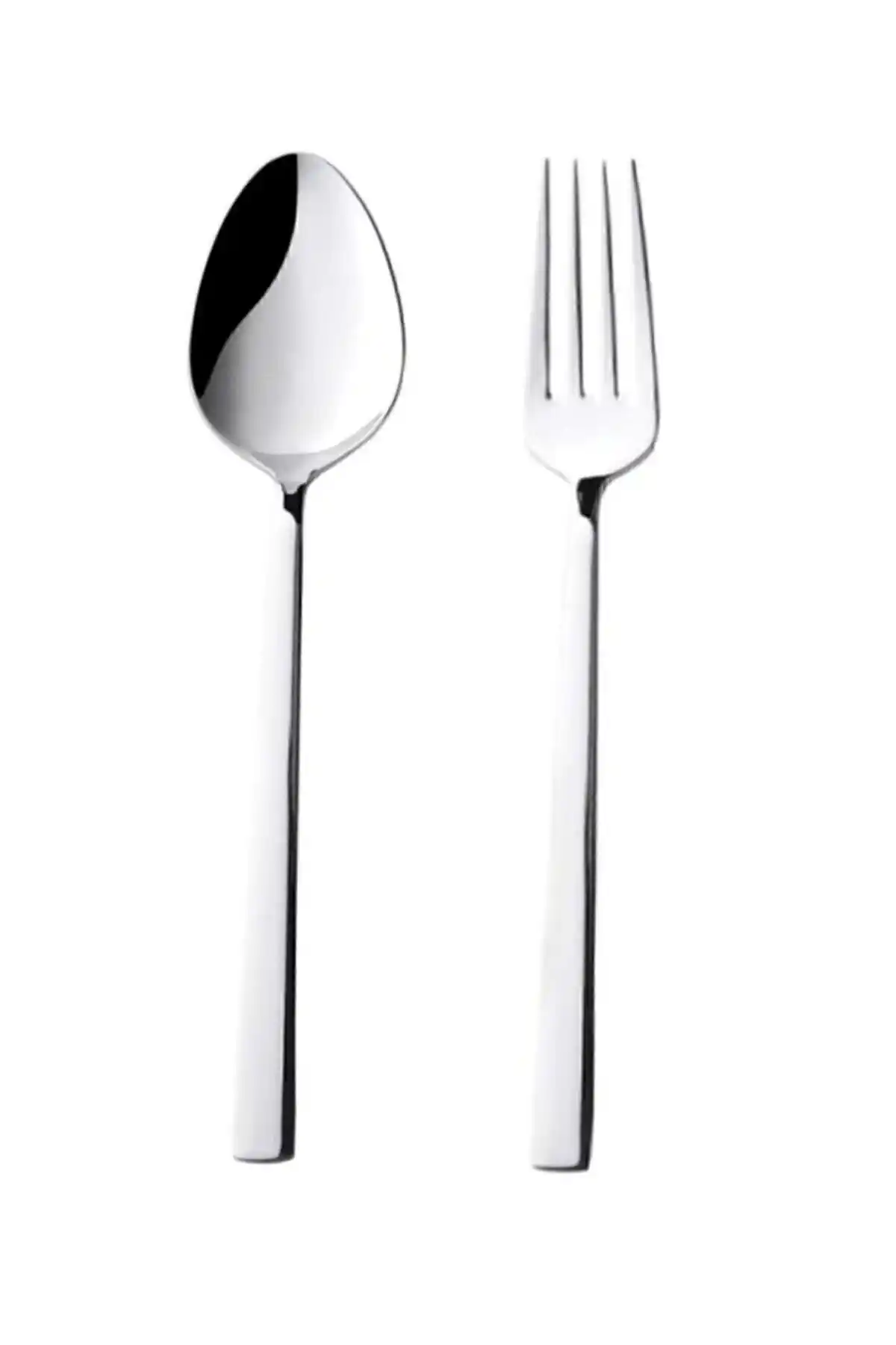 Gök 24 Parça 12 Kişilik Yemek Takımı: Modern ve Dayanıklı Paslanmaz Çelik Seti