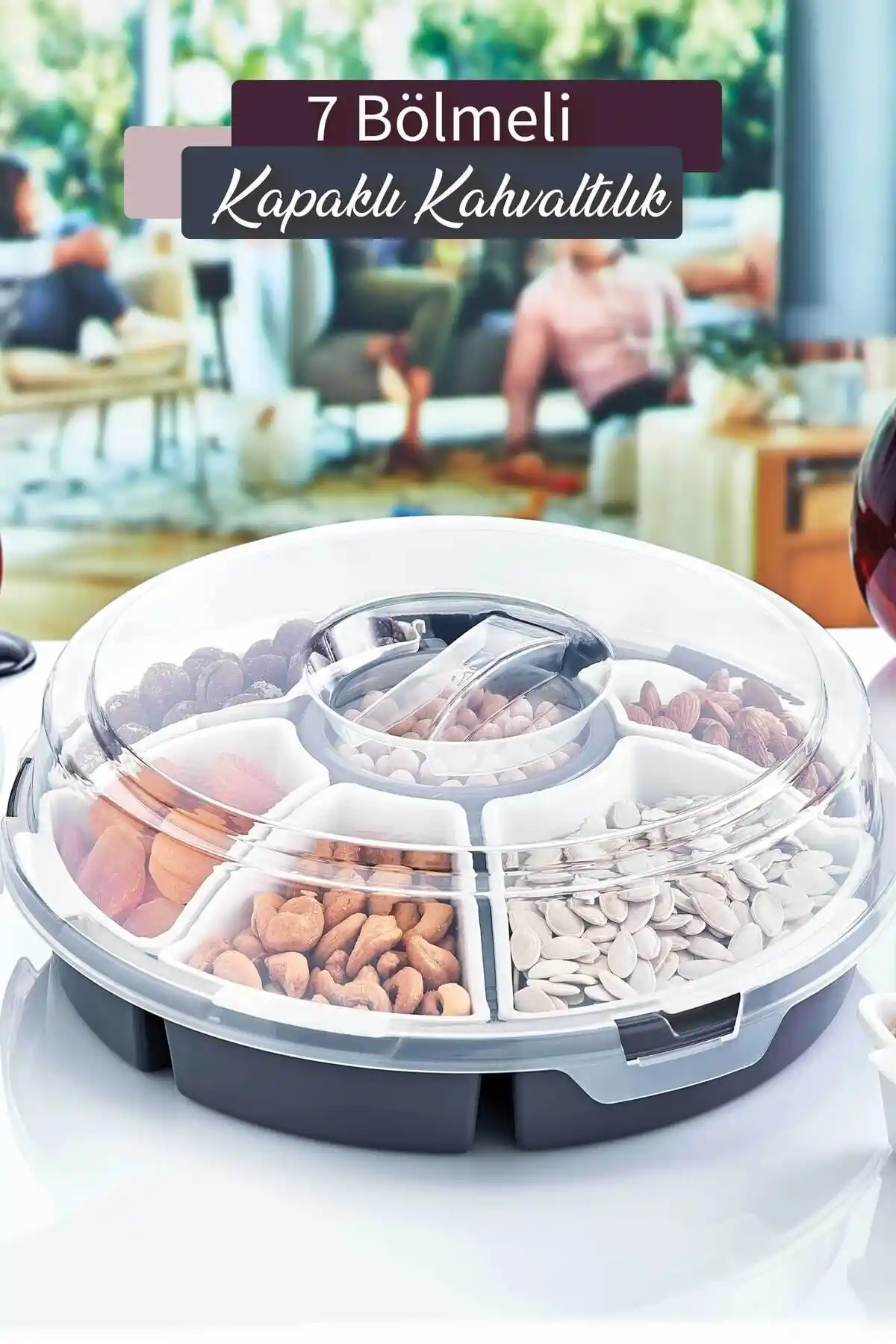 GRİMOR Life 7 Bölmeli Çok Amaçlı Plastik Kahvaltılık ve Çerezlik Seti Ürün Tanıtımı ve Özellikleri