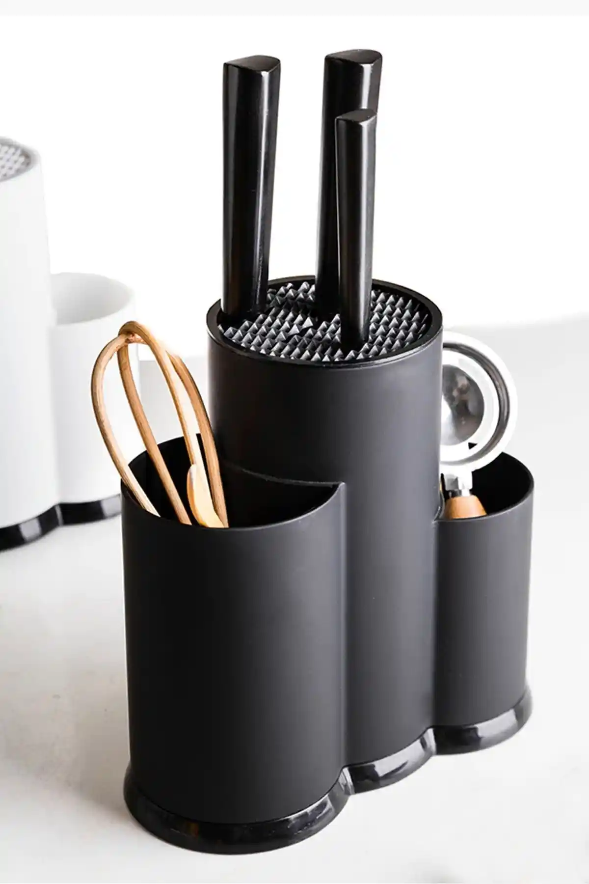 Hane Tezgah Üzeri Kepçelik Bıçaklık Düzenleyici Organizer ile Mutfakta Düzen Sağlayın