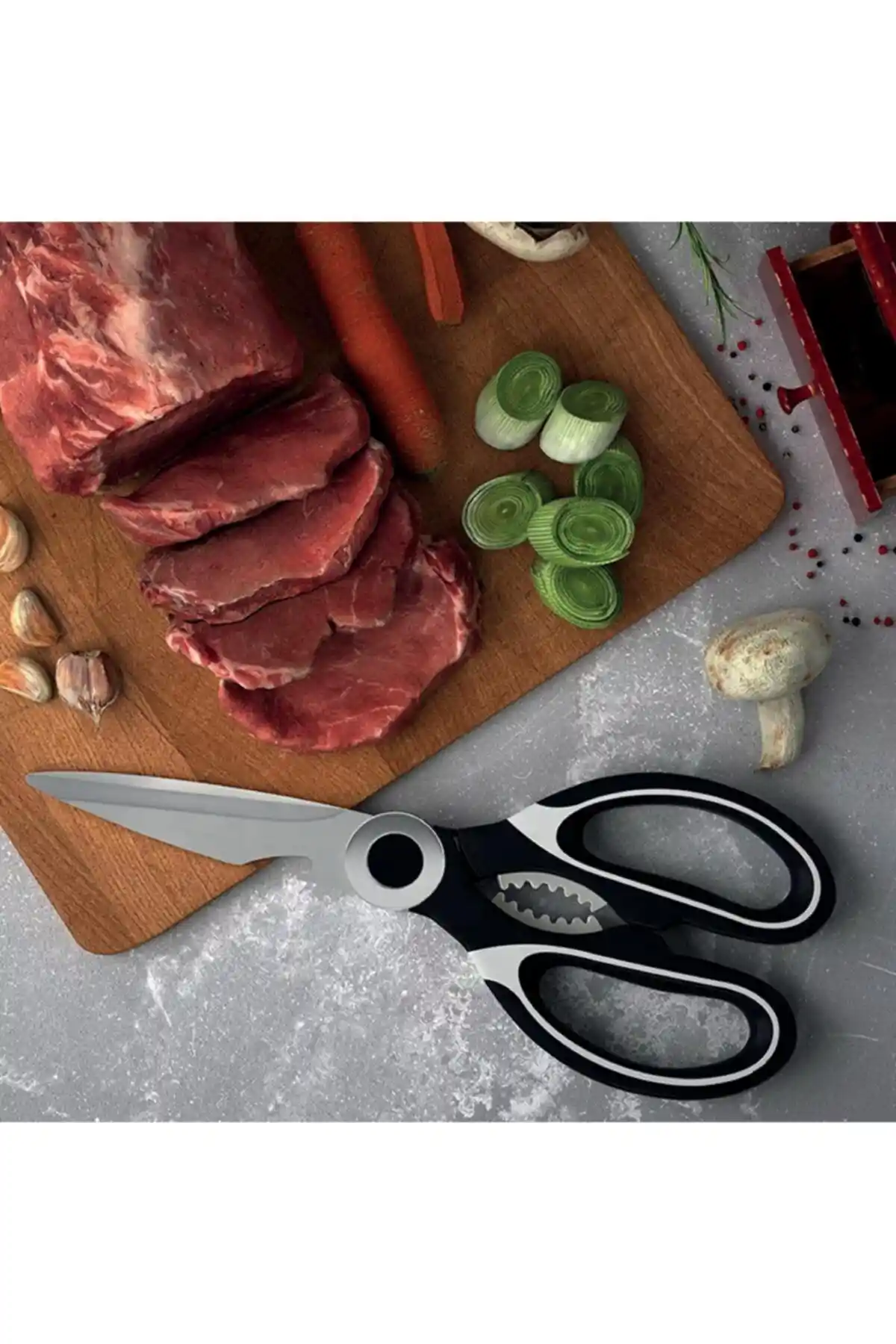 HCK Çok Amaçlı Ultra Keskin Mutfak Makası: Dayanıklı ve Çok Yönlü Kullanım İçin Ideal Bir Araç