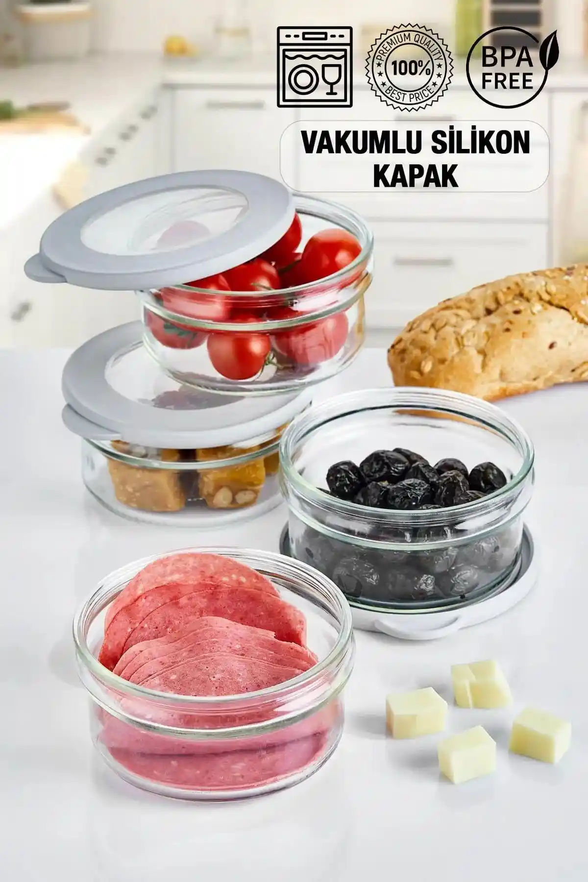 HOMENIVA ve ZURİ DESİGN Cam Saklama Kabı Setleri Karşılaştırması