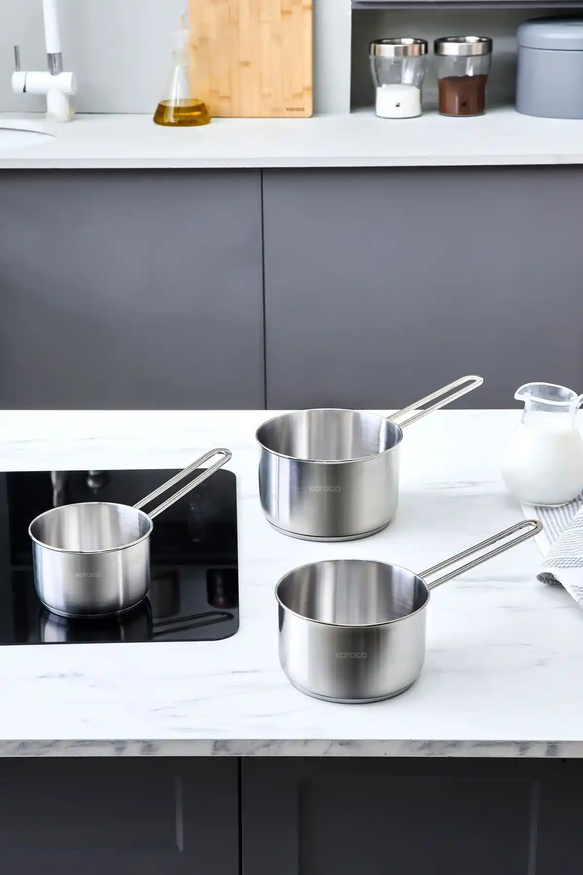 Karaca Fiorino Indüksiyon Tabanlı Mini Sütlük Seti: Dayanıklı ve Çok Yönlü Mutfak Gereçleri