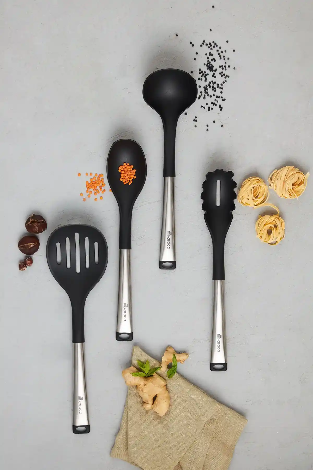 Karaca Luna 4 Parça Servis Seti Şık ve Sağlıklı Mutfak Gereçleri