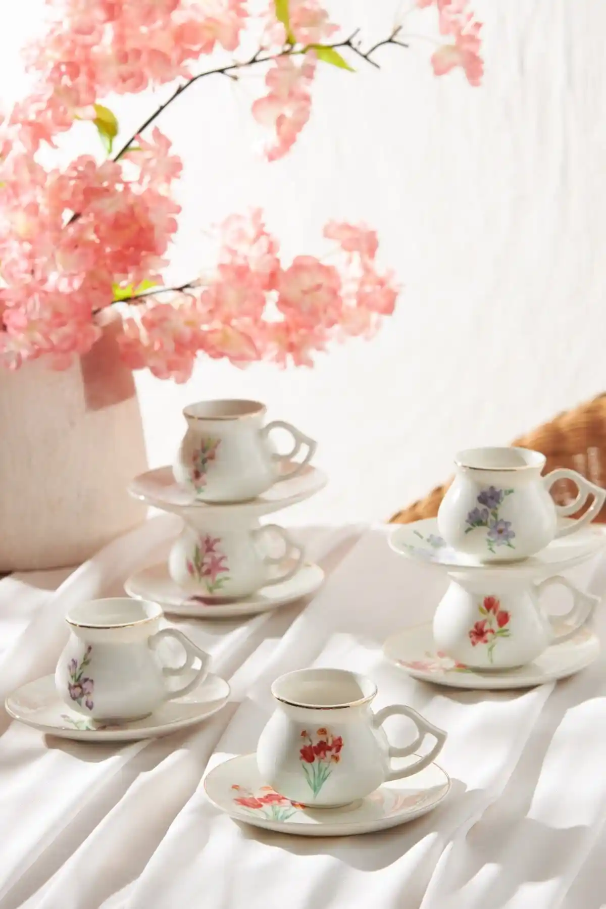 Karaca STD Botanik 6 Kişilik Kahve Fincan Takımı Estetik ve Dayanıklı Tasarım