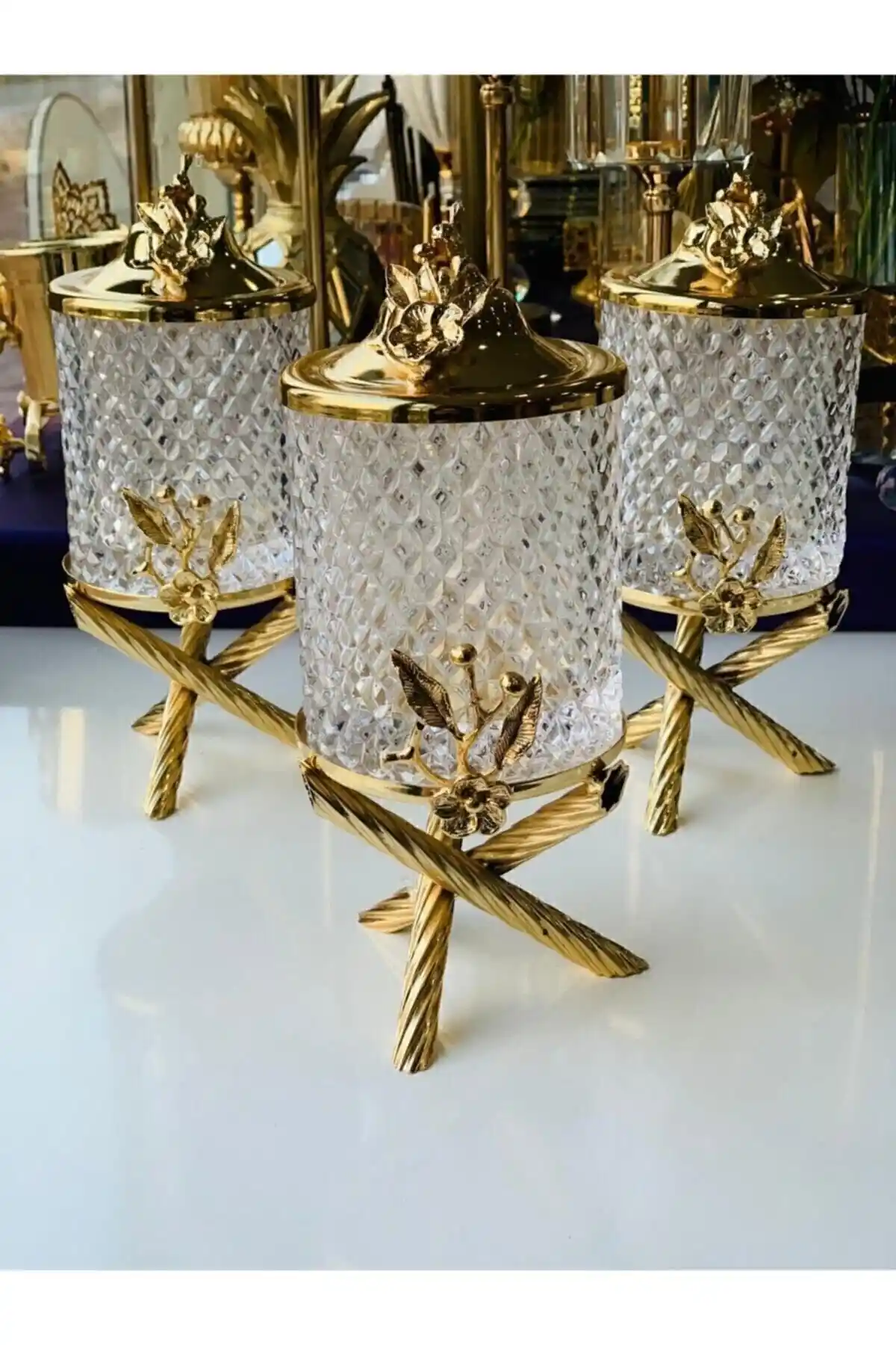 Kardelen Kristal Baharat Seti: Şık ve Kullanışlı Mutfak Saklama Çözümü