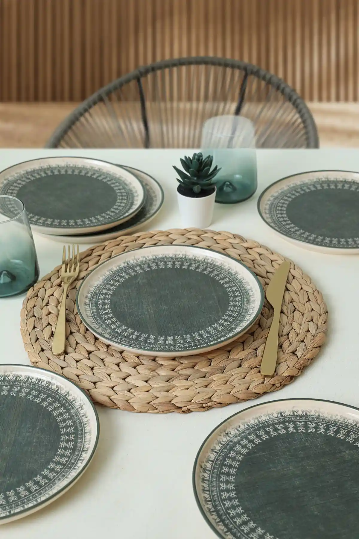 Keramika Maya Nordic Pasta Tabağı Seti Modern ve Dayanıklı Seramik Yemek Takımı