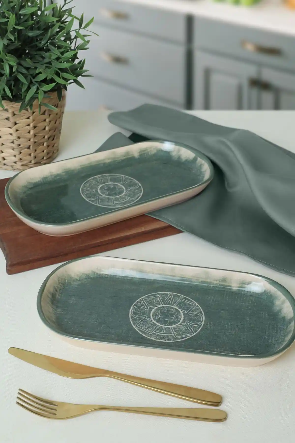 Keramika Maya Noyan Kayık Tabak Seti Modern Tasarım ve Dayanıklılık Özellikleri