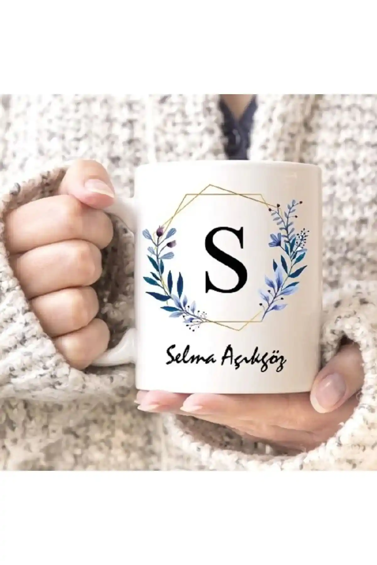 Kişiselleştirilebilir Harfli Seramik Kupa Bardak - Şık ve Pratik Kullanım İçin Uygun