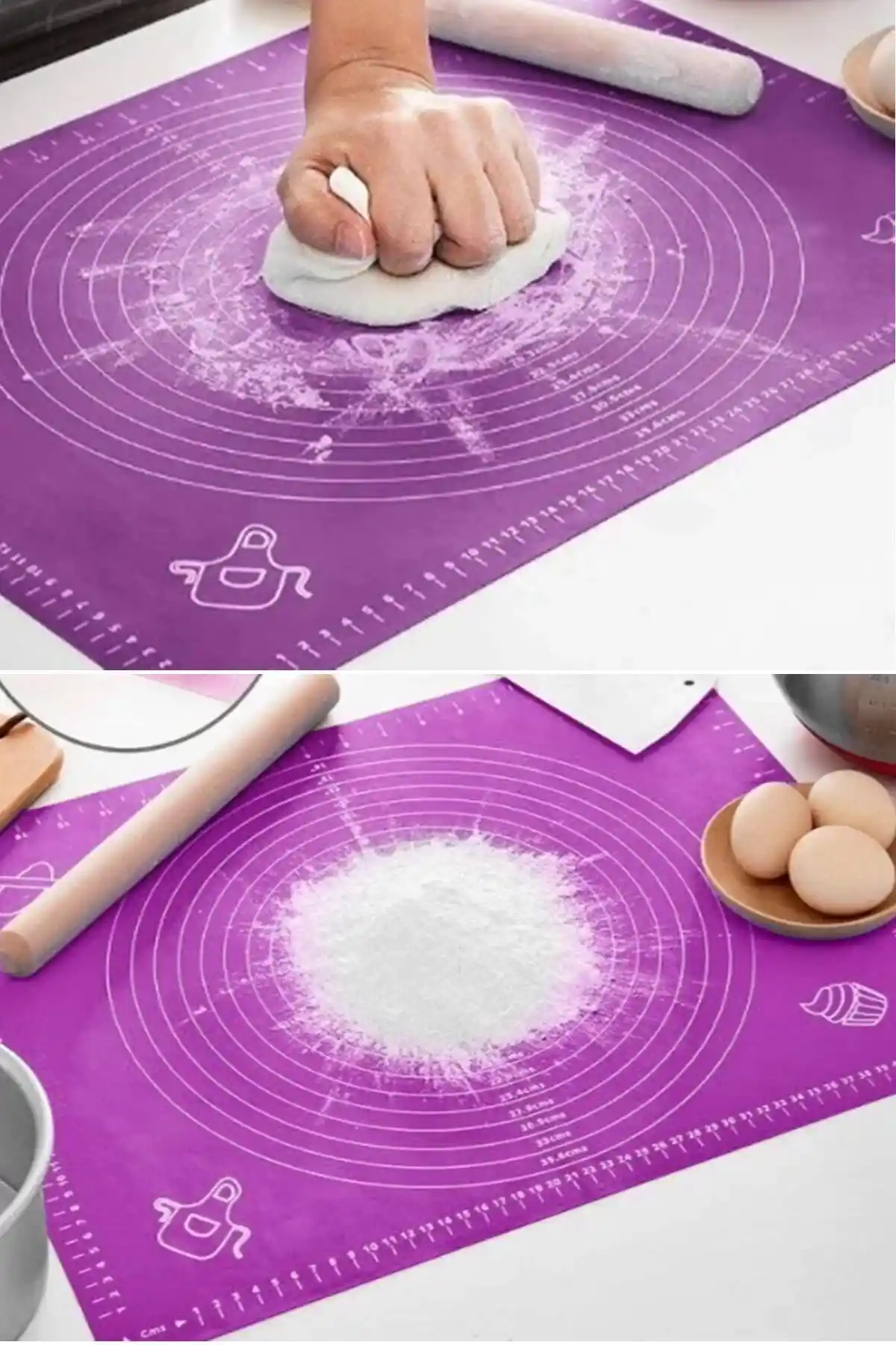 Kitchen Beauty Silikon Ölçekli Hamur Açma Matı ile Mutfakta Pratik ve Hijyenik Hamur İşleri