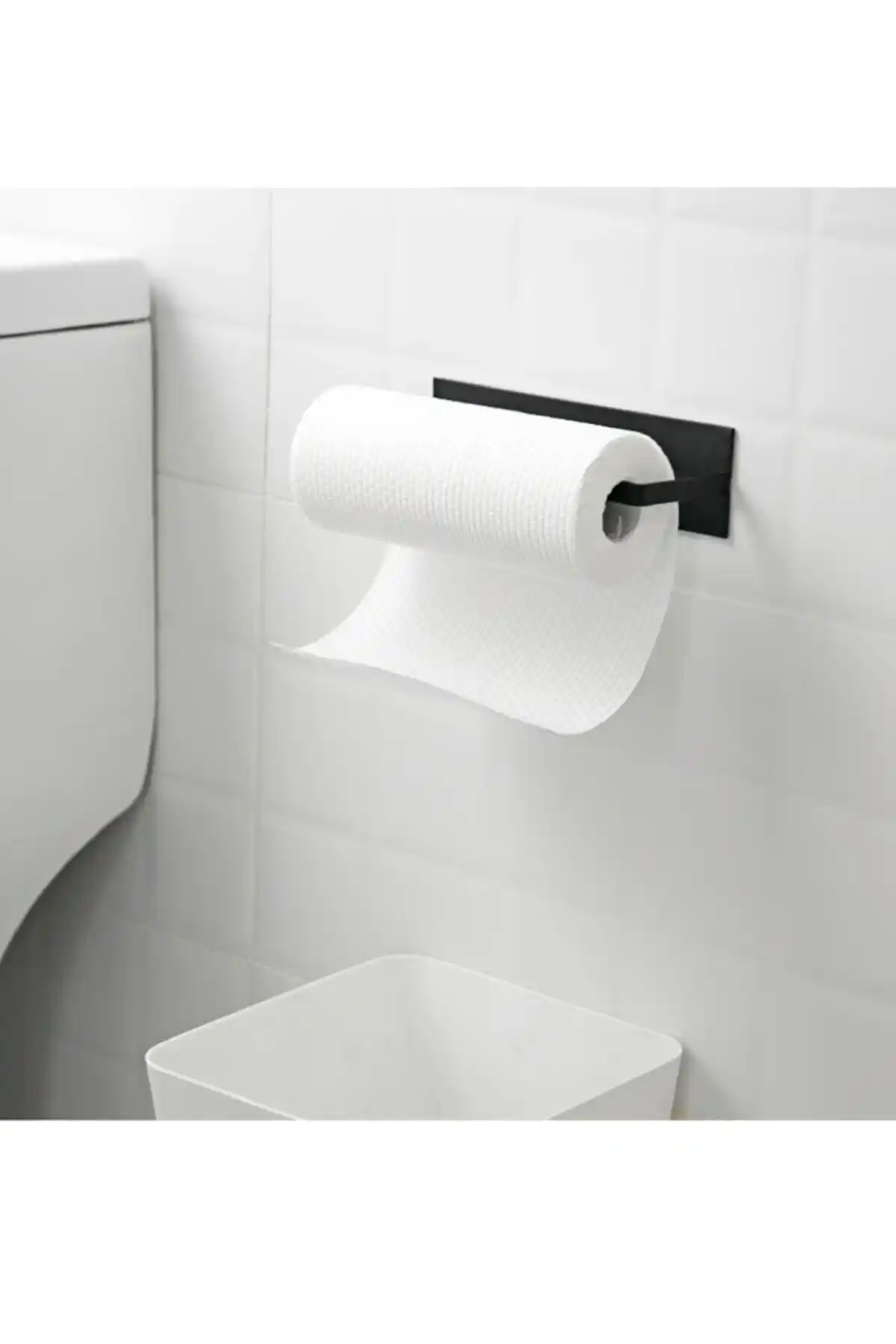 Kraker Metal Mat Siyah Kağıt Rulo Havluluk Modern ve Dayanıklı Tasarım