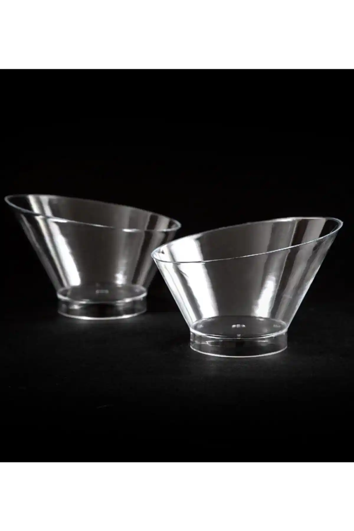 Kristal Plastik Oval Tatlı Kabı Kasesi Şıklık ve Fonksiyonellik Sunar