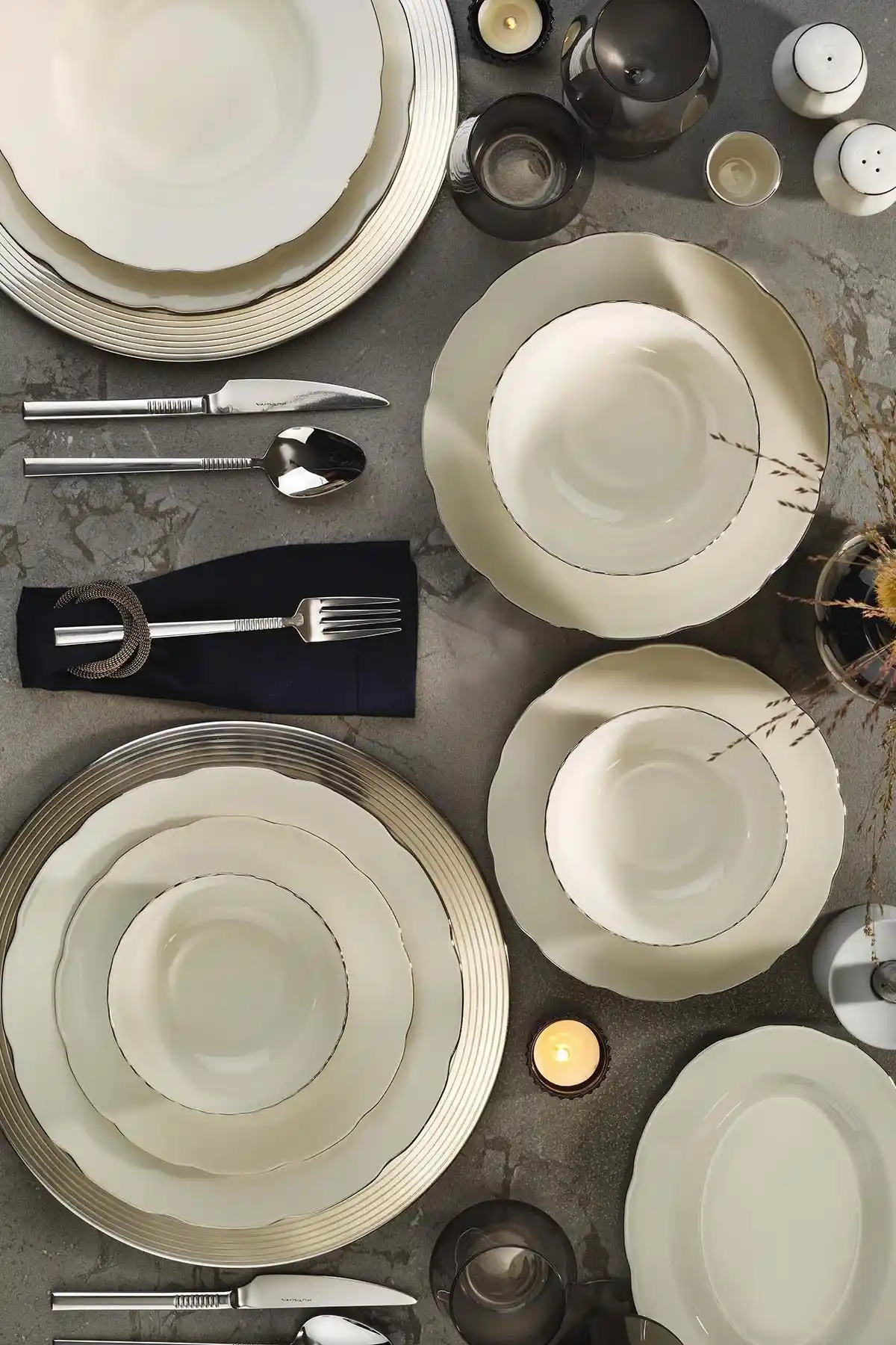 Kütahya Porselen Bone Olympos Yemek Takımları Karşılaştırması 54 ve 83 Parça Setler