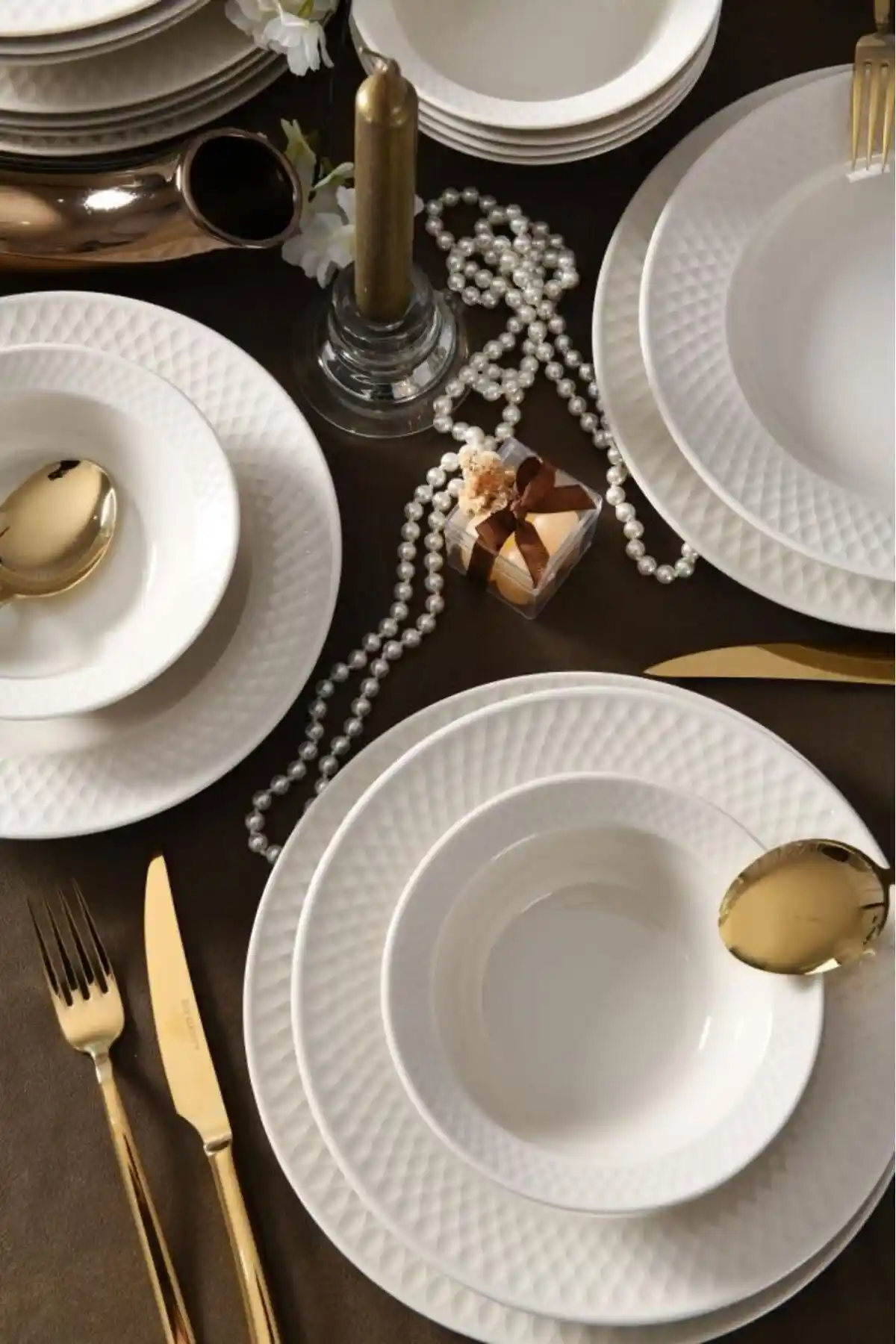 Kütahya Porselen Verona 18 Parça 6 Kişilik Bone Yemek Takımı Detayları ve Özellikleri